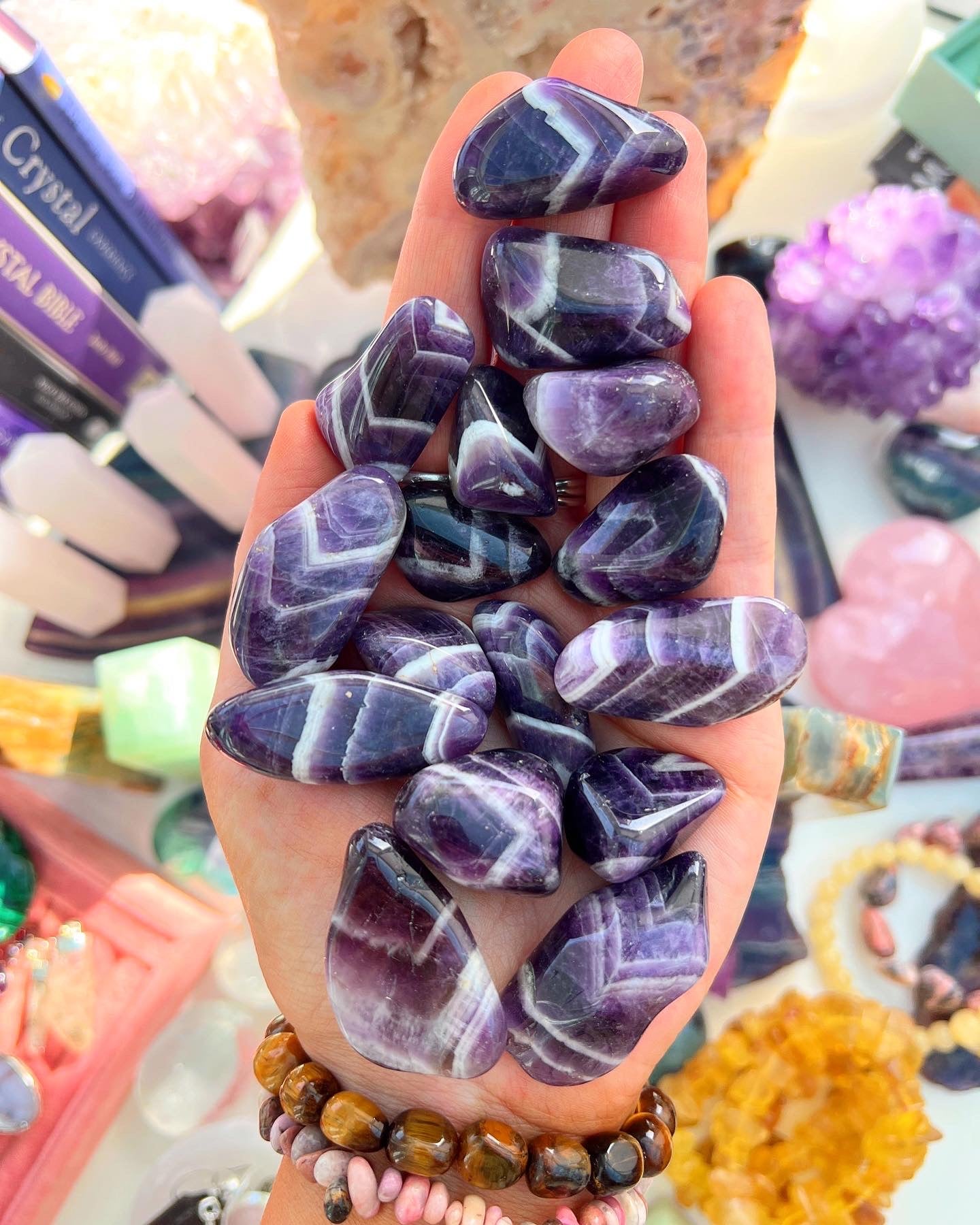 Chevron Amethyst Crystals