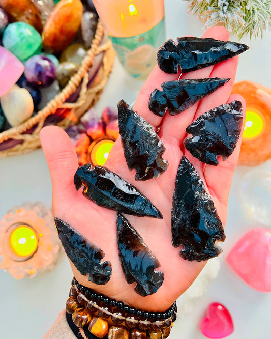 Black Obsidian Arrowheads ๐ค๐