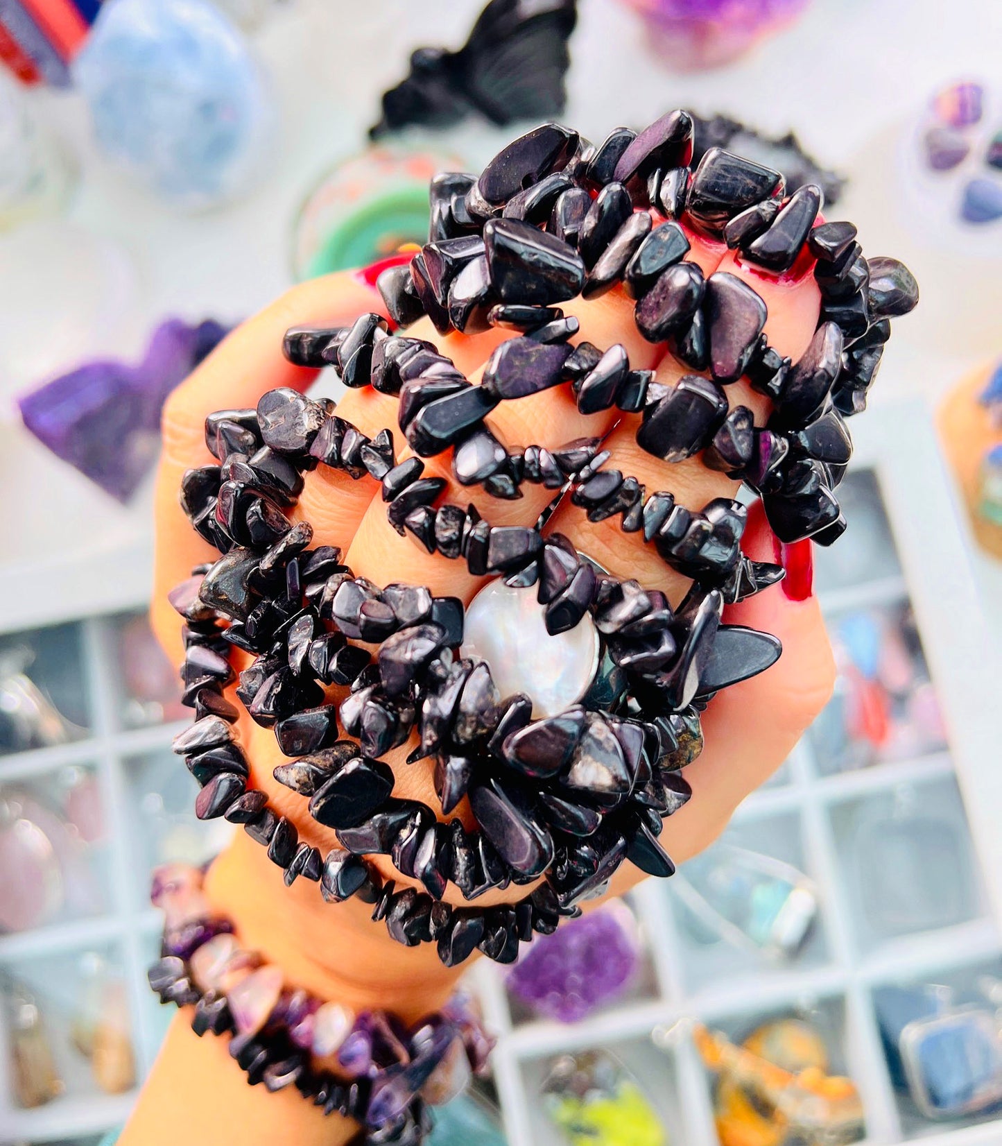 Purpurite Chip Bracelets