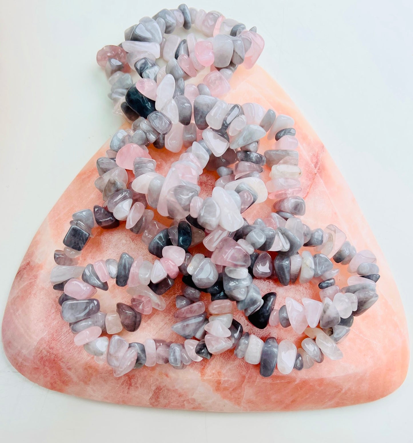 Luna Moon Rose Quartz Chunky Bracelet