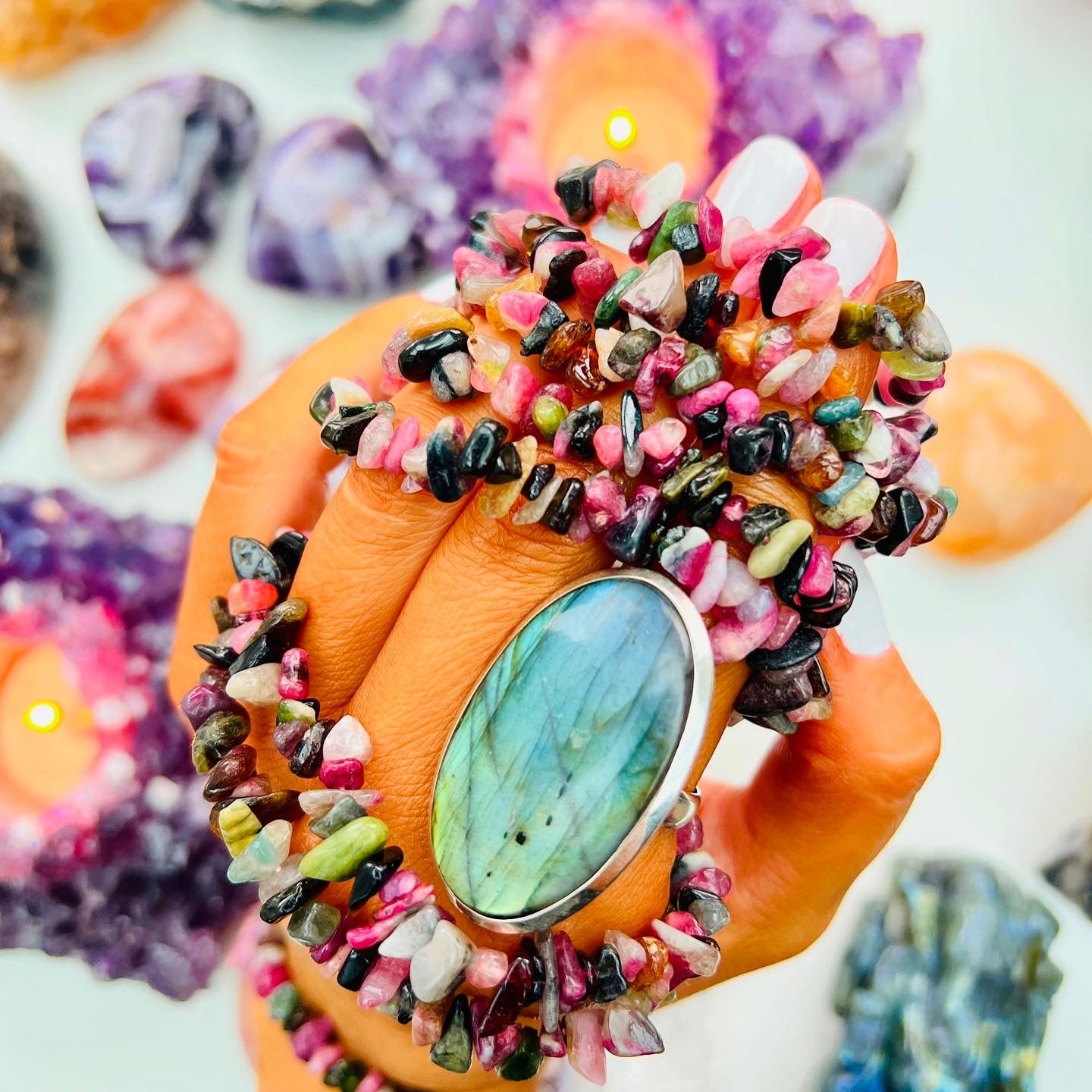 Watermelon Tourmaline Bracelets