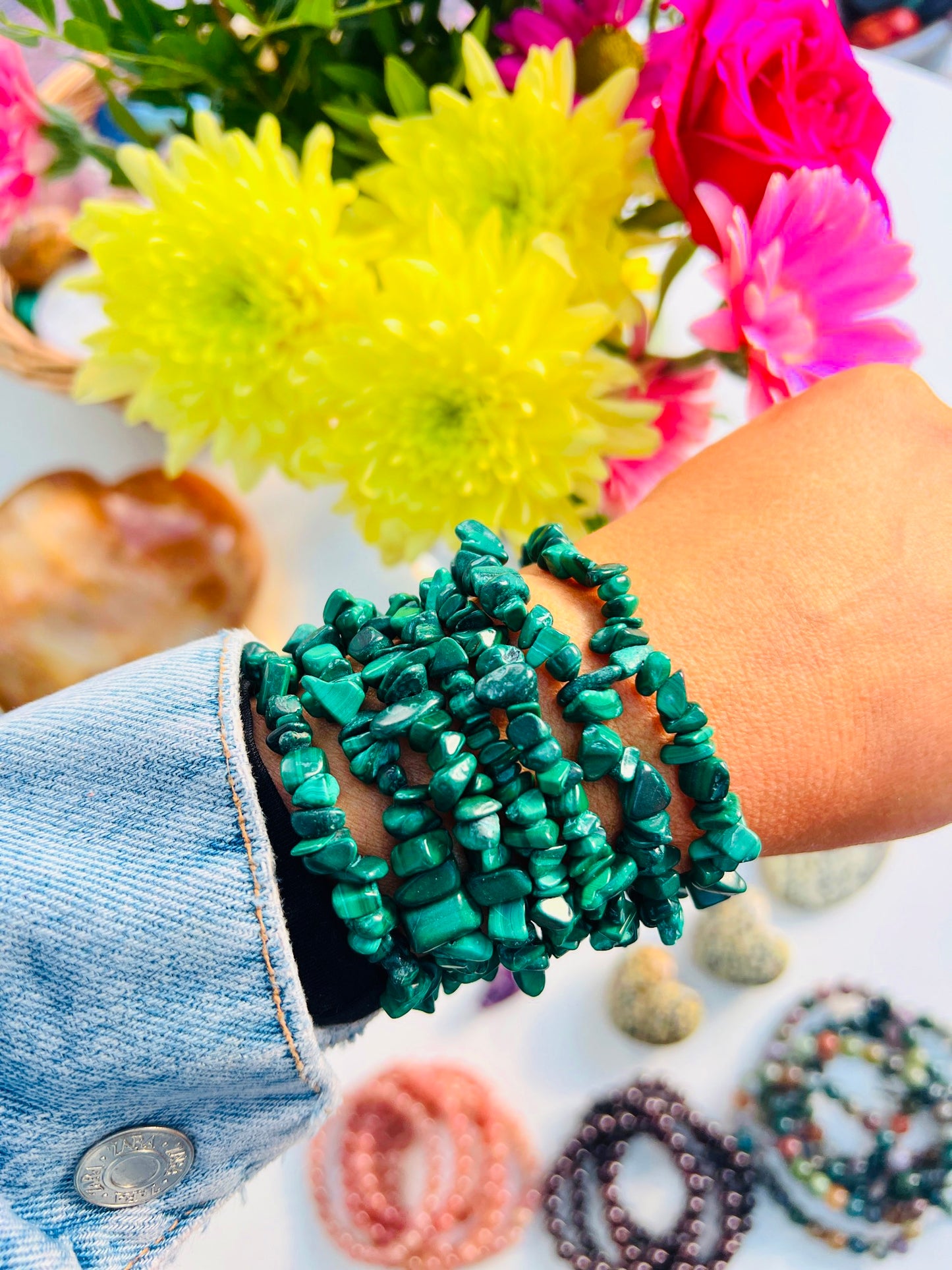 Malachite Crystal Bracelets