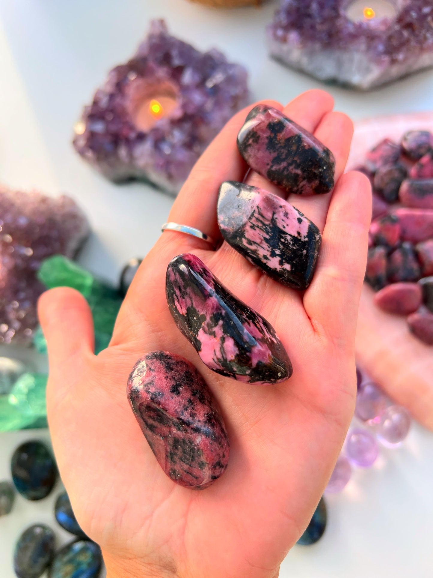 Rhodonite Jumbo Heart Healers