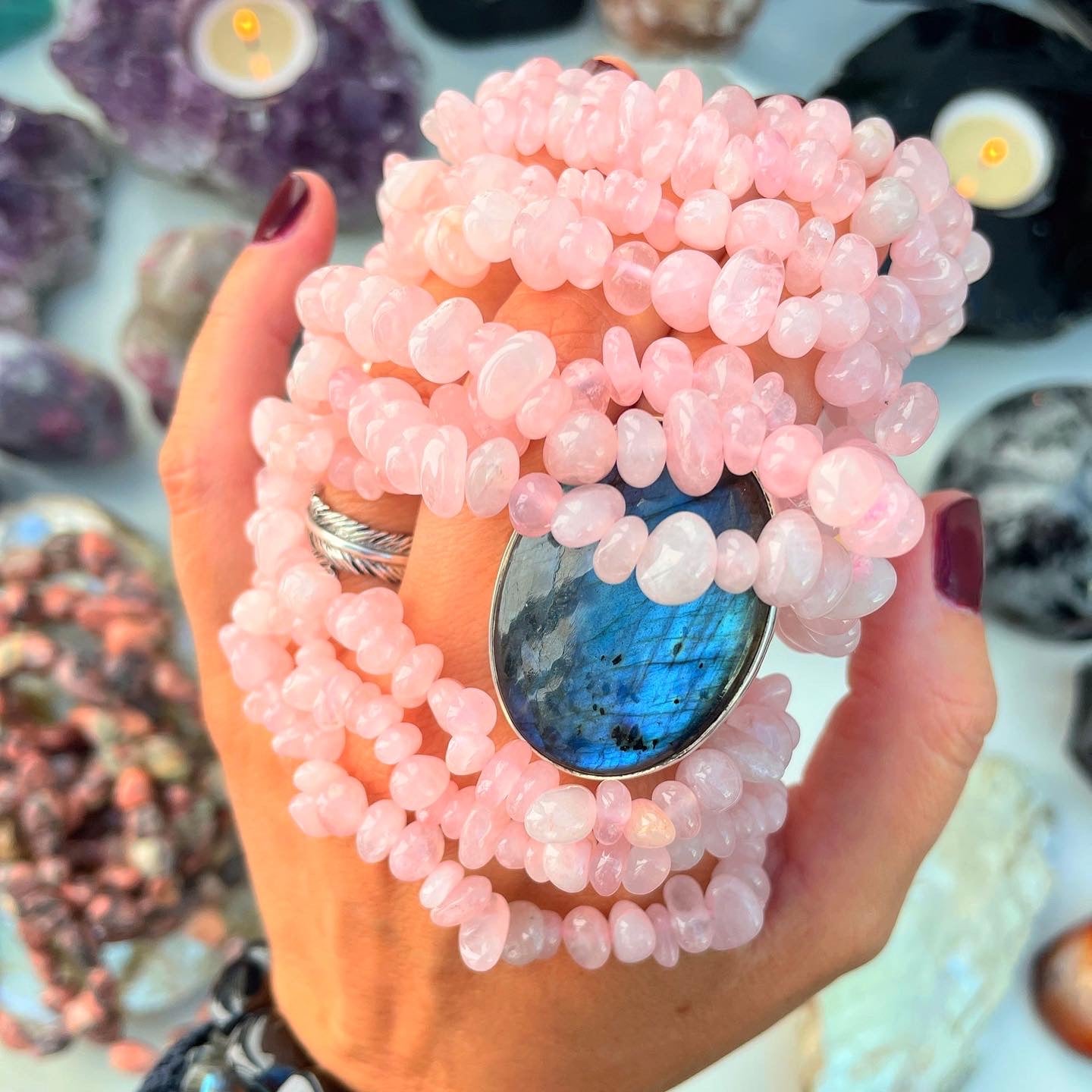 Rose Quartz Bracelets ðđððŋ