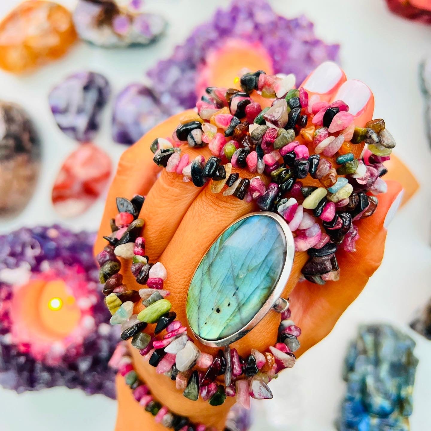 Watermelon Tourmaline Bracelets