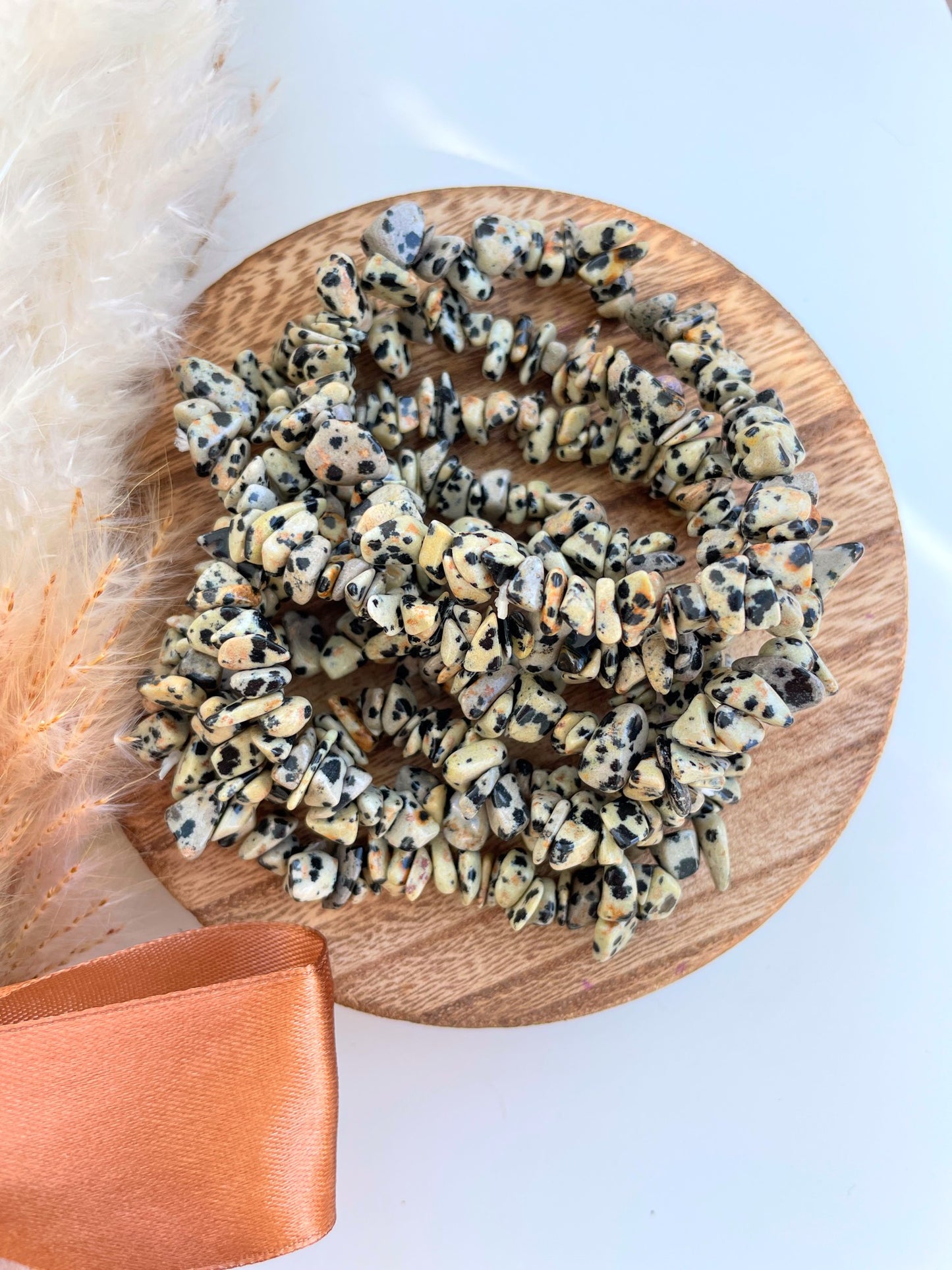 Dalmatian Jasper Crystal Bracelet ðŋ