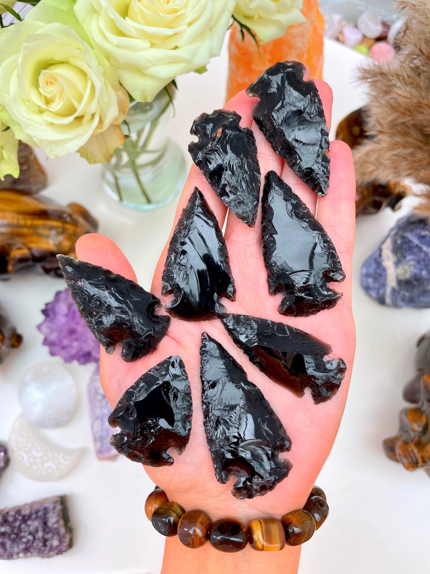 Black Obsidian Arrowheads ðĪð