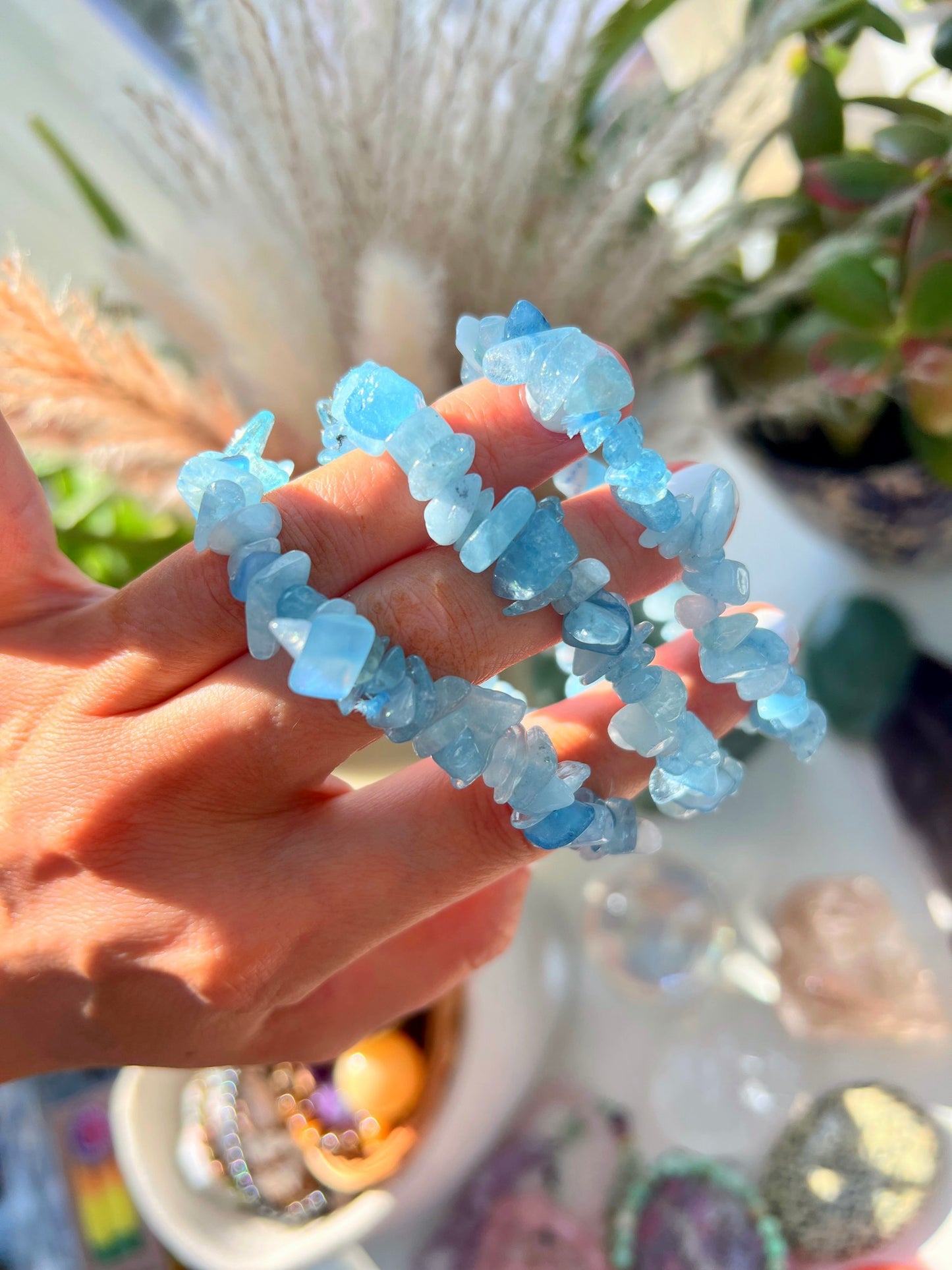Aquamarine Crystal Bracelets 🏝🏖🐠🐬🐟