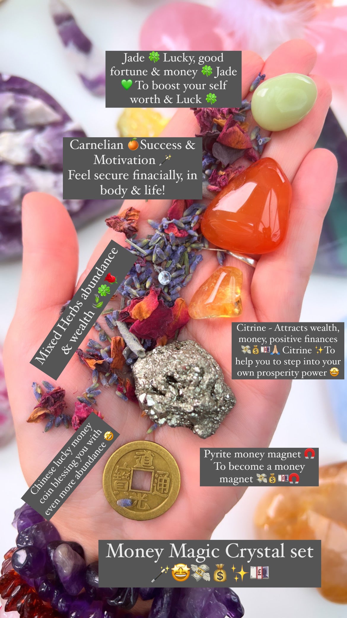 Money Magic Crystal set ๐ช๐คฉ๐ธ๐ฐโจ๐ท