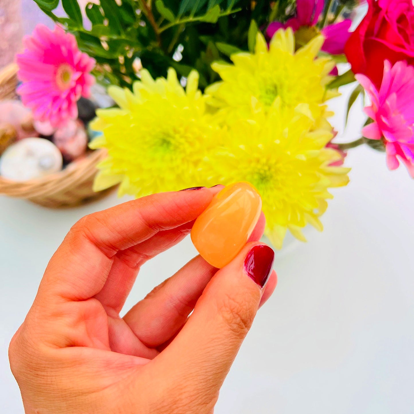 Orange Calcite Crystals