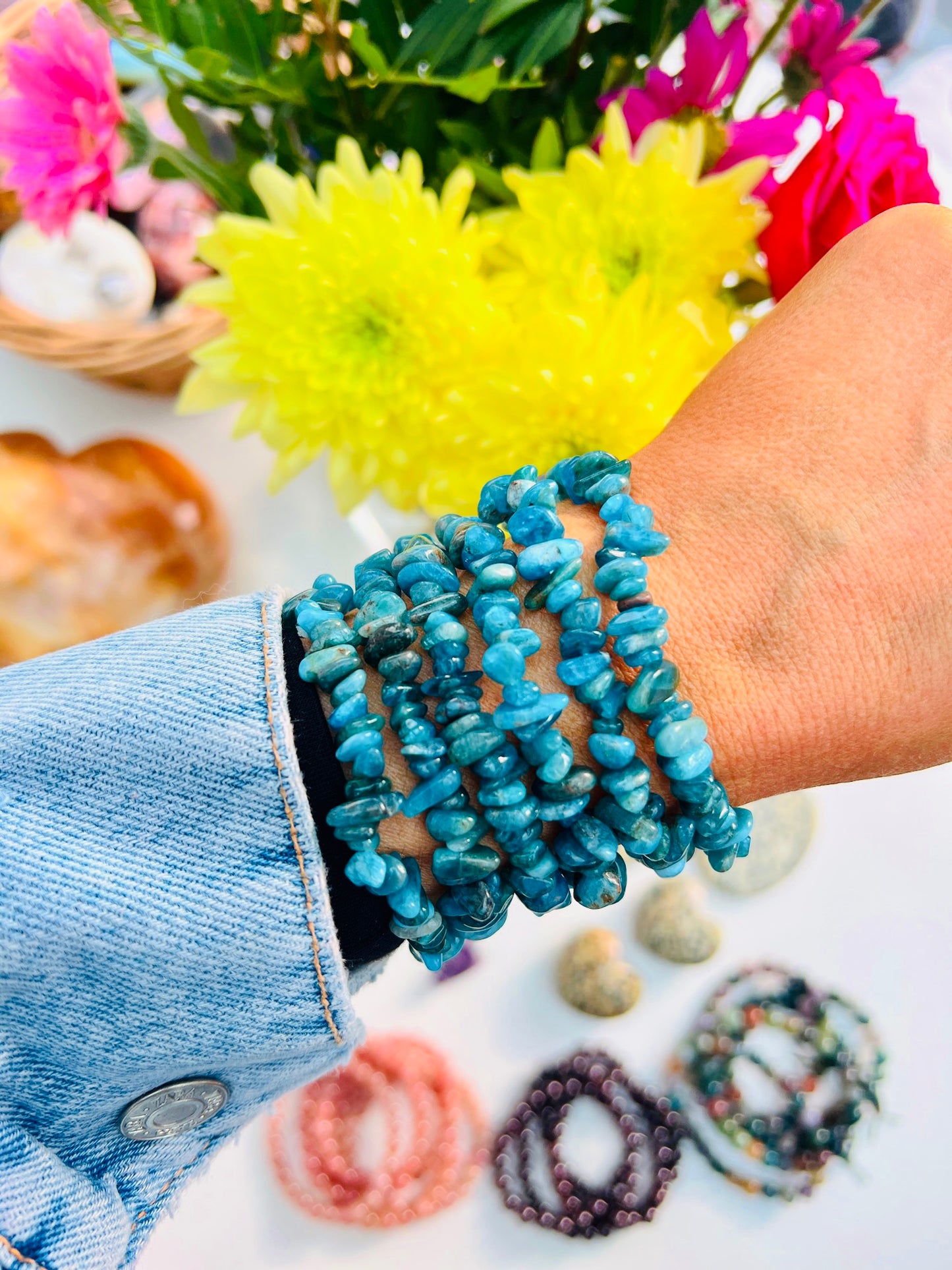 Apatite Crystal Bracelets ๐๐๐ผ