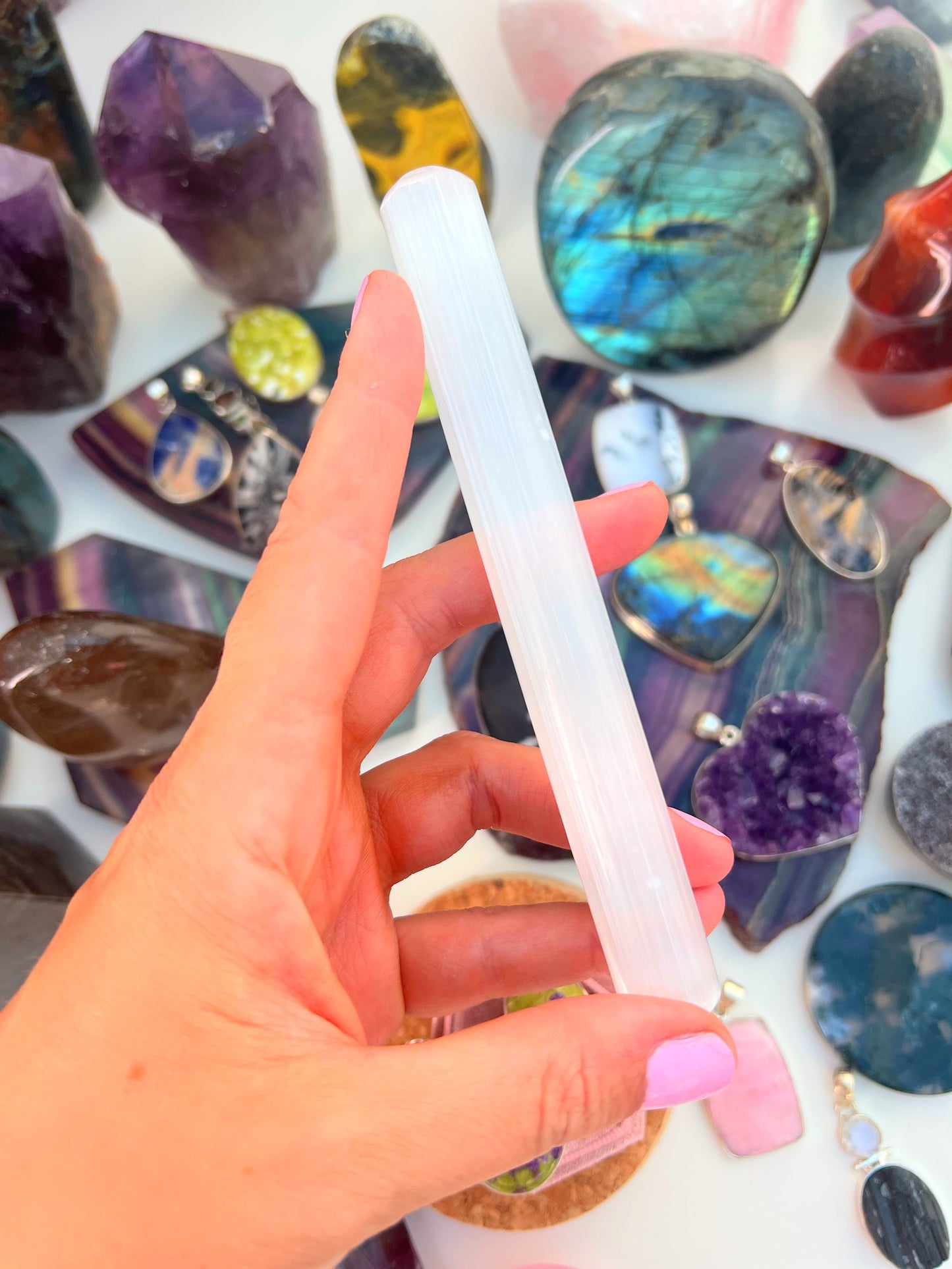 Selenite Wand