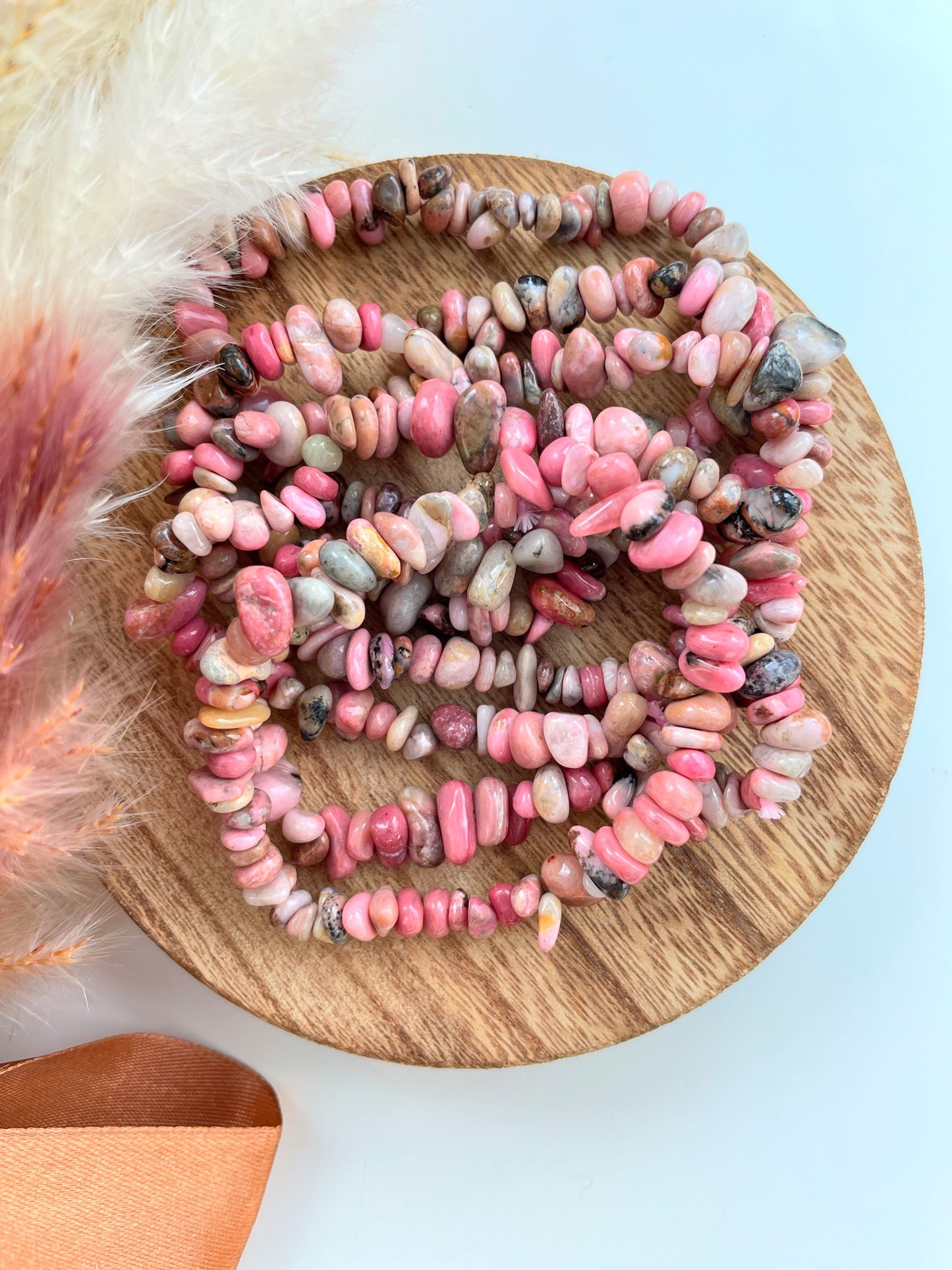 Rhodonite Crystal Bracelets ๐