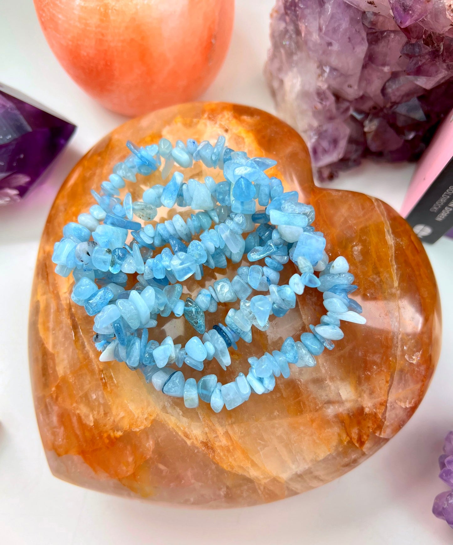 Aquamarine Crystal Bracelets 🏝🏖🐠🐬🐟