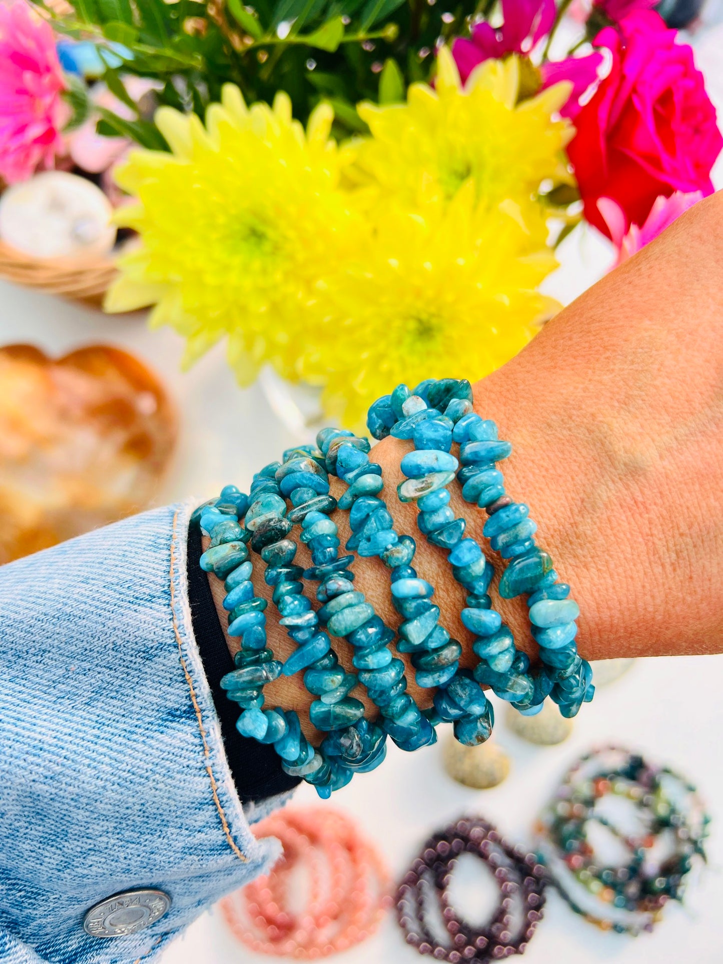 Apatite Crystal Bracelets ๐๐๐ผ