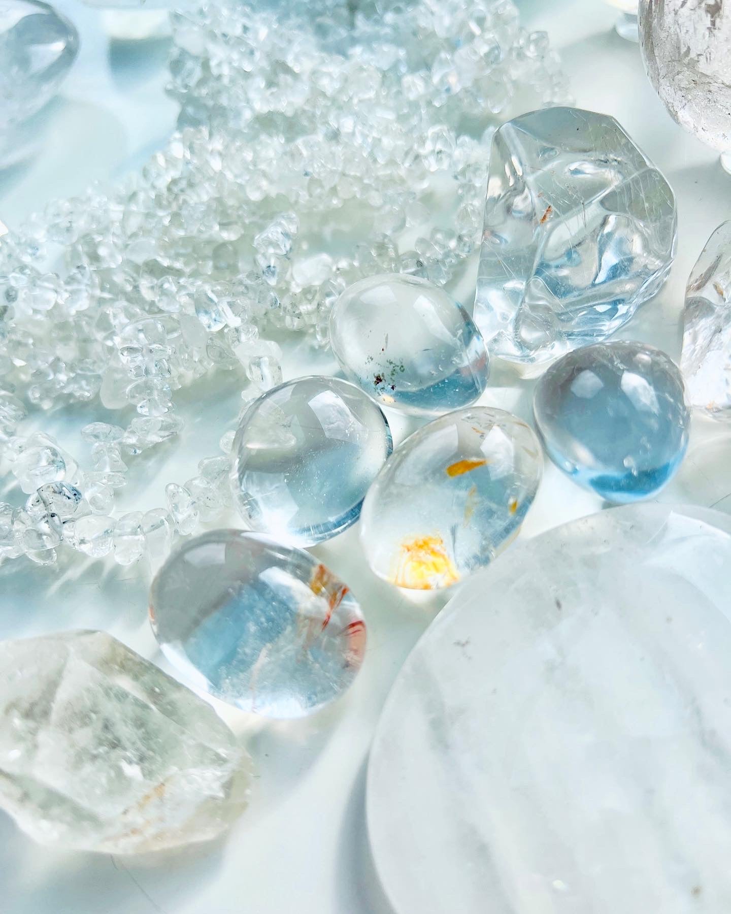 Clear Quartz Healing Pebbles