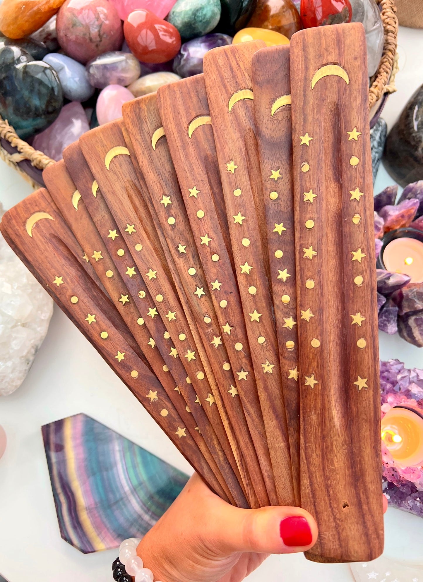 New Moon Incense Holder