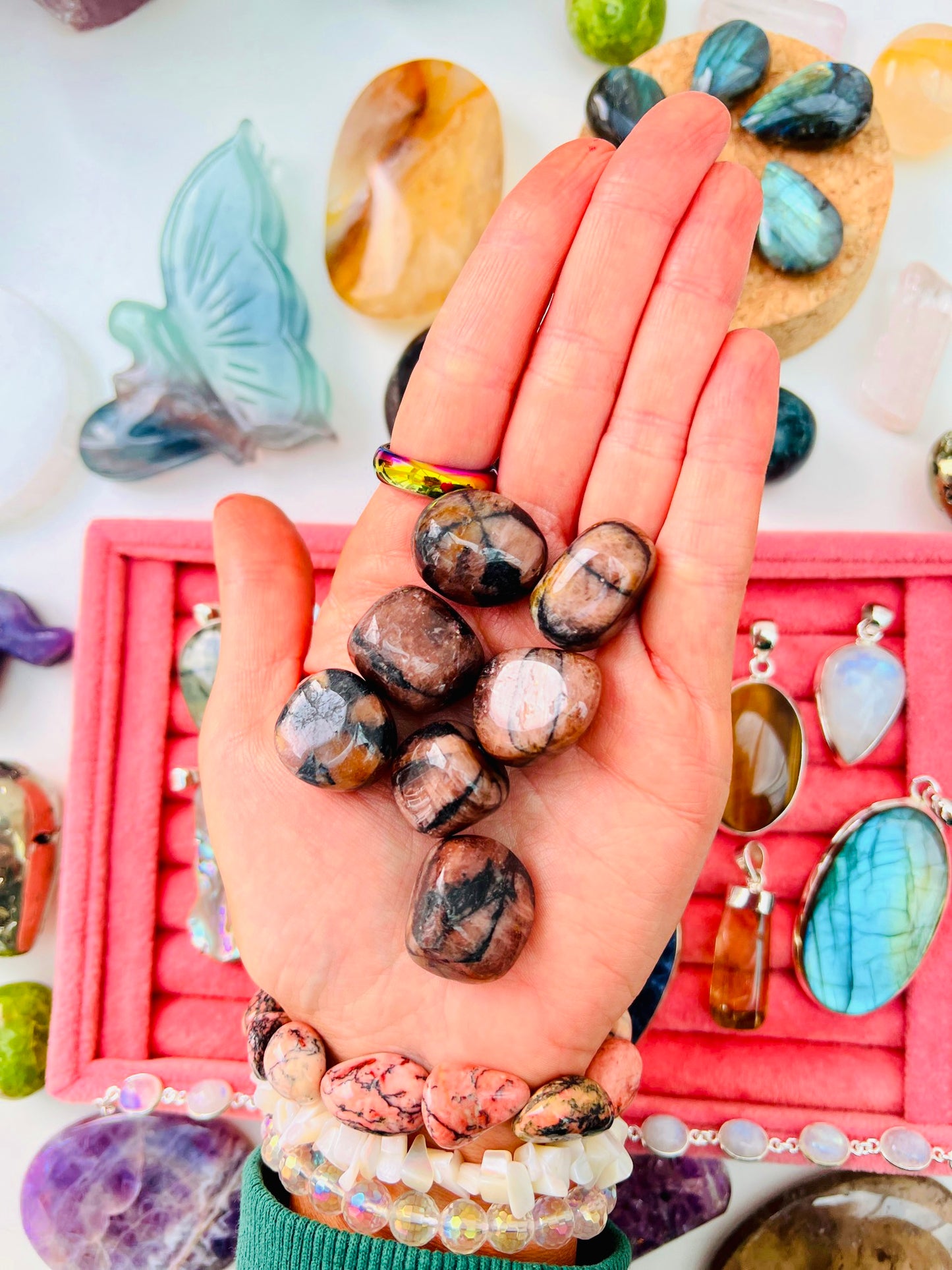 Chiastolite Fairy Cross Crystals