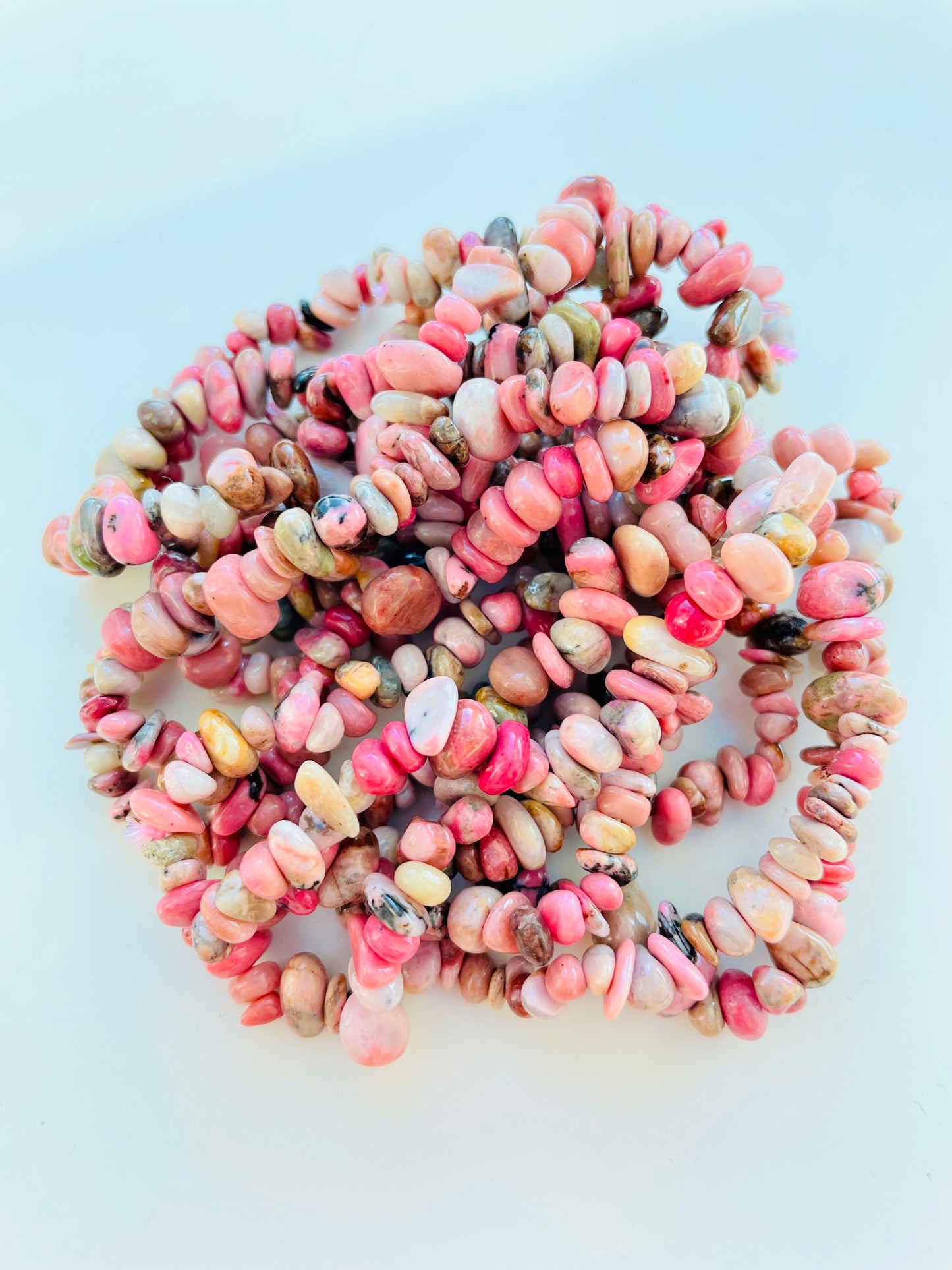 Rhodonite Crystal Bracelets ๐