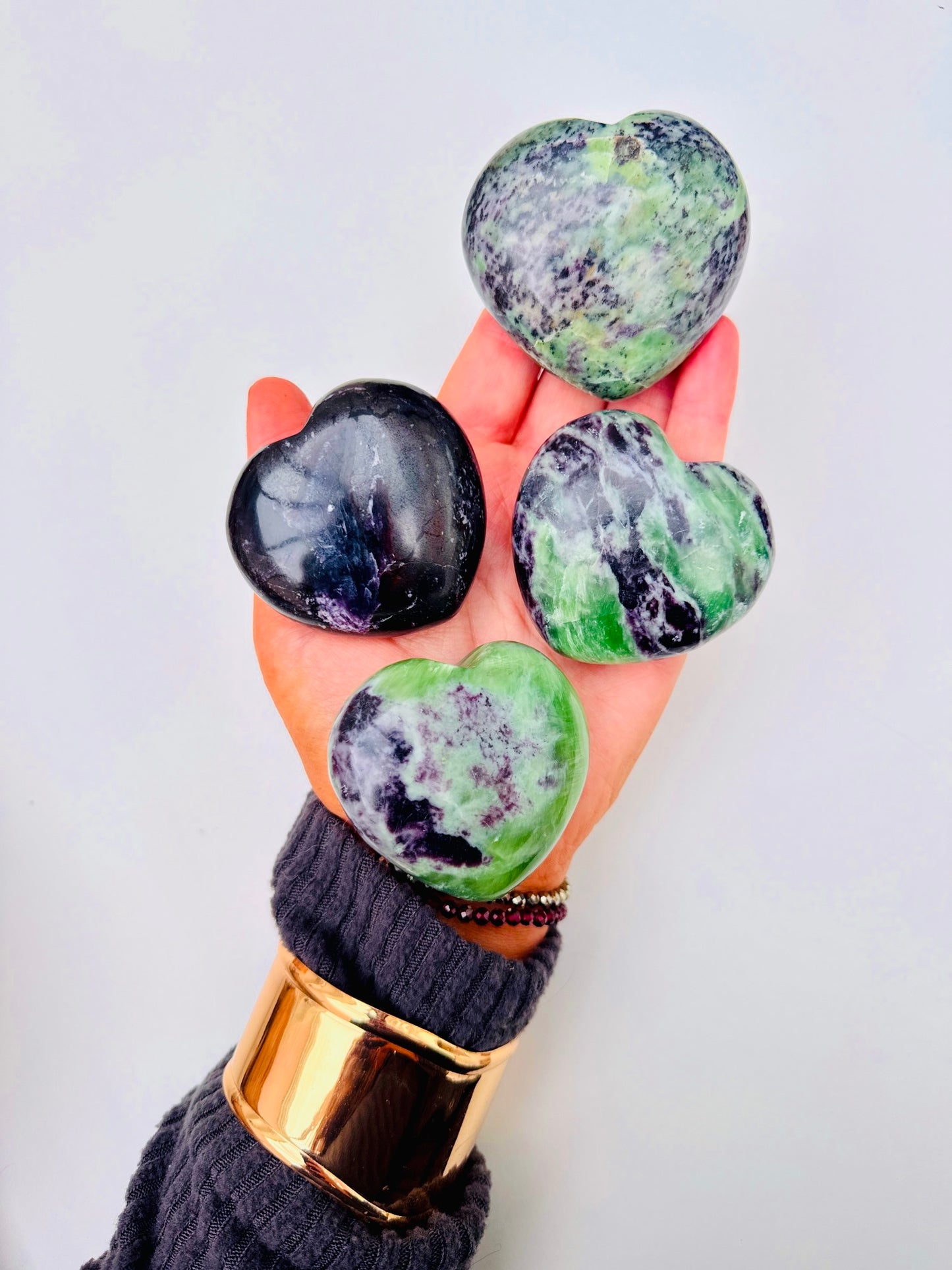 KAMMERERITE PUFF CRYSTAL HEARTS 💚💟🔮
