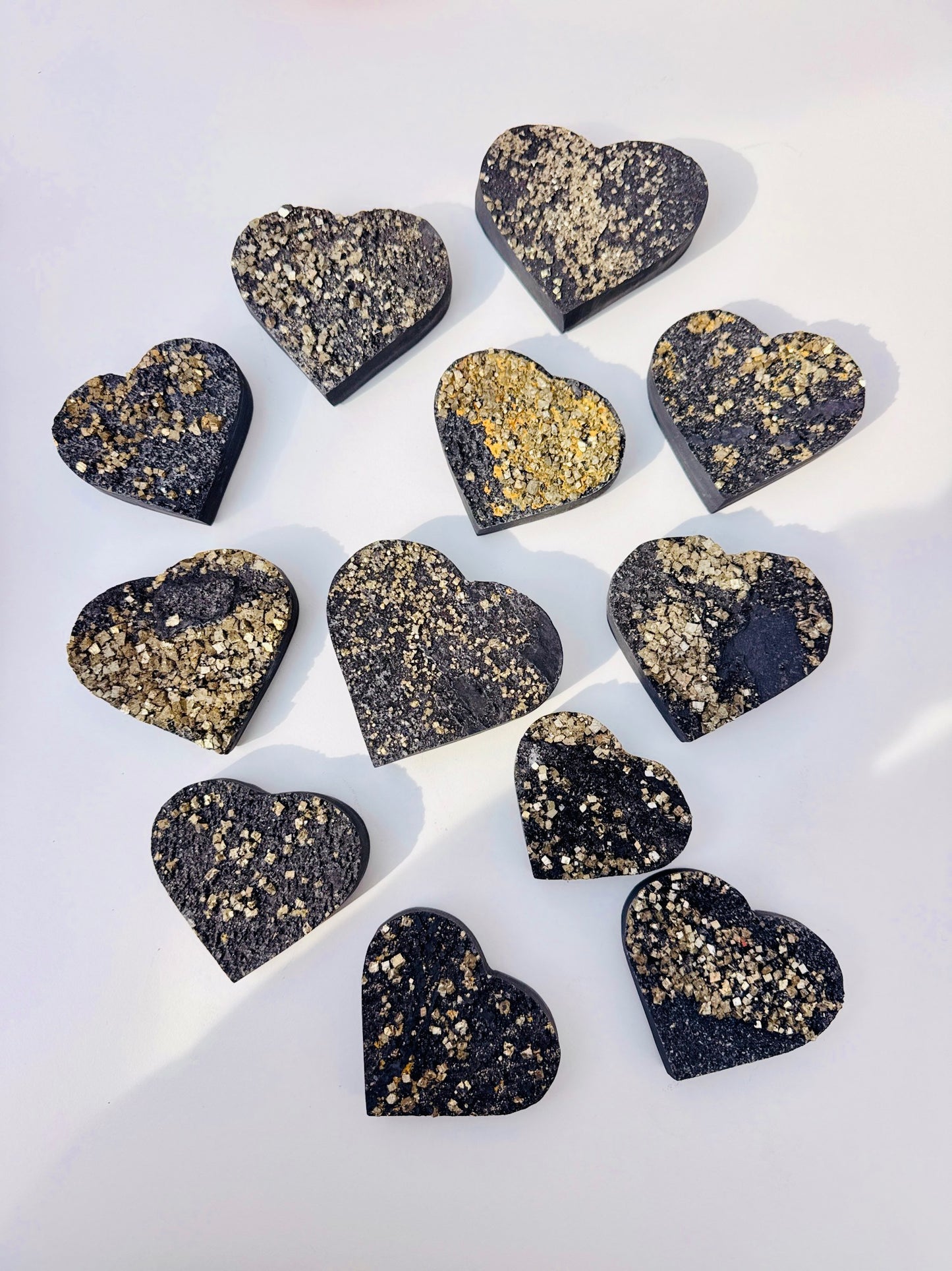 Pyrite-on-Hematite Hearts