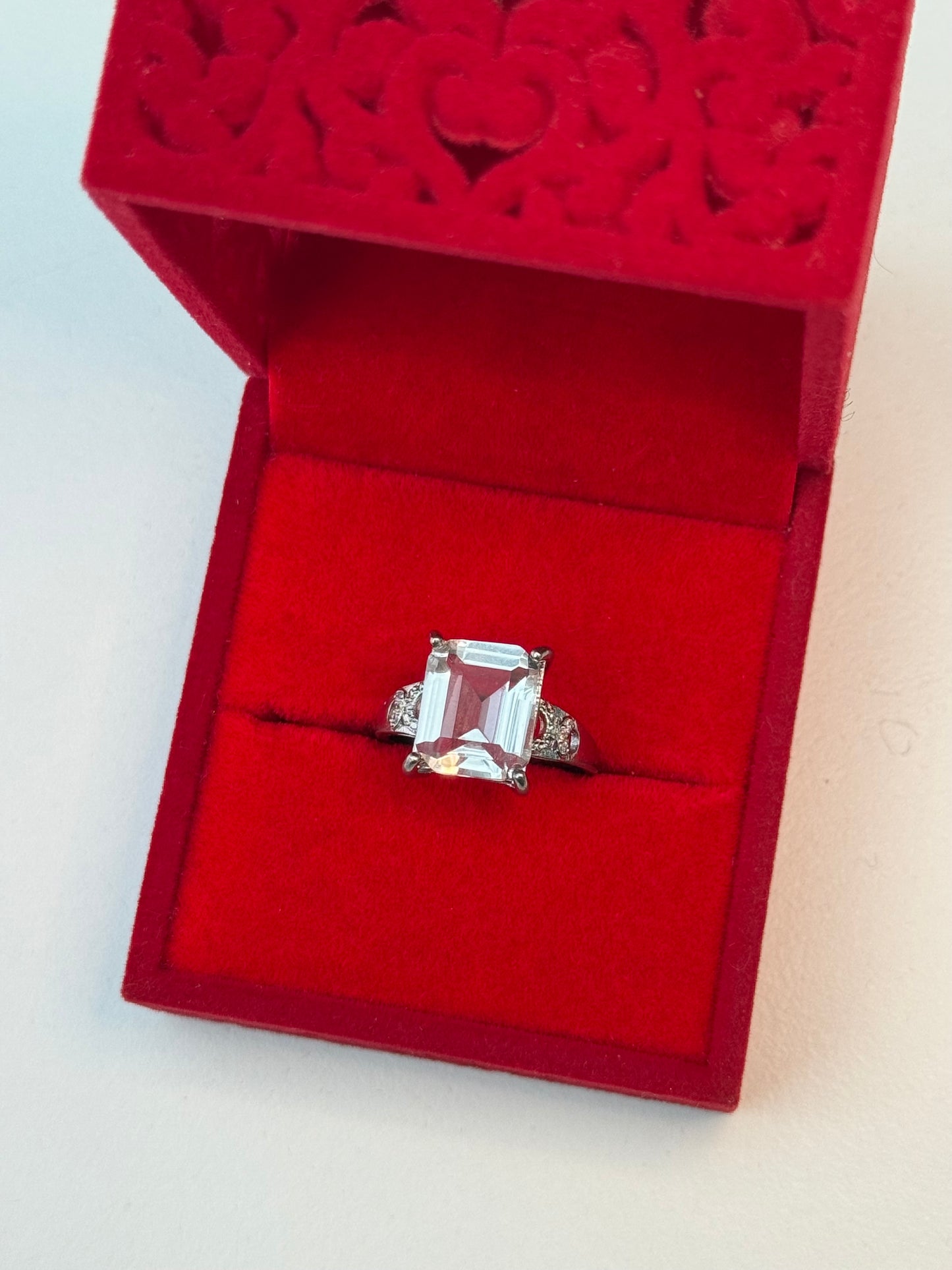 Square Quartz Crystal Ring 💎💍