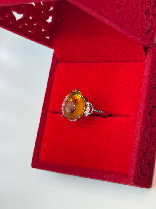 Amber Tear Ring ✨💍