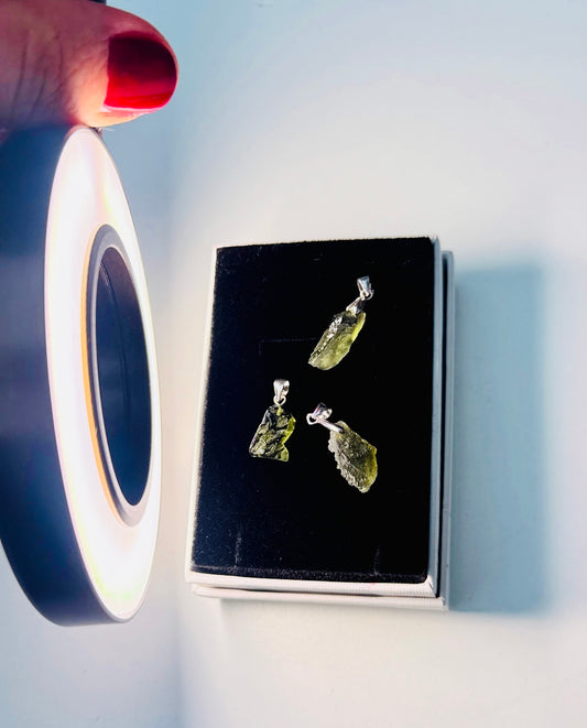 Moldavite Natural Silver 925