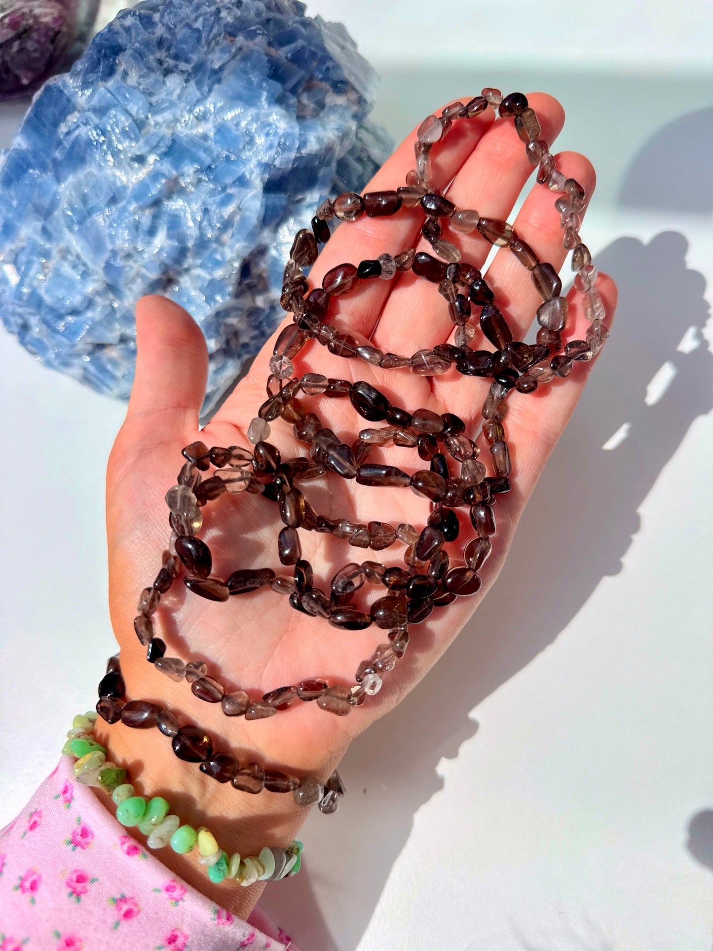 Smokey Quartz Freeform Bracelets