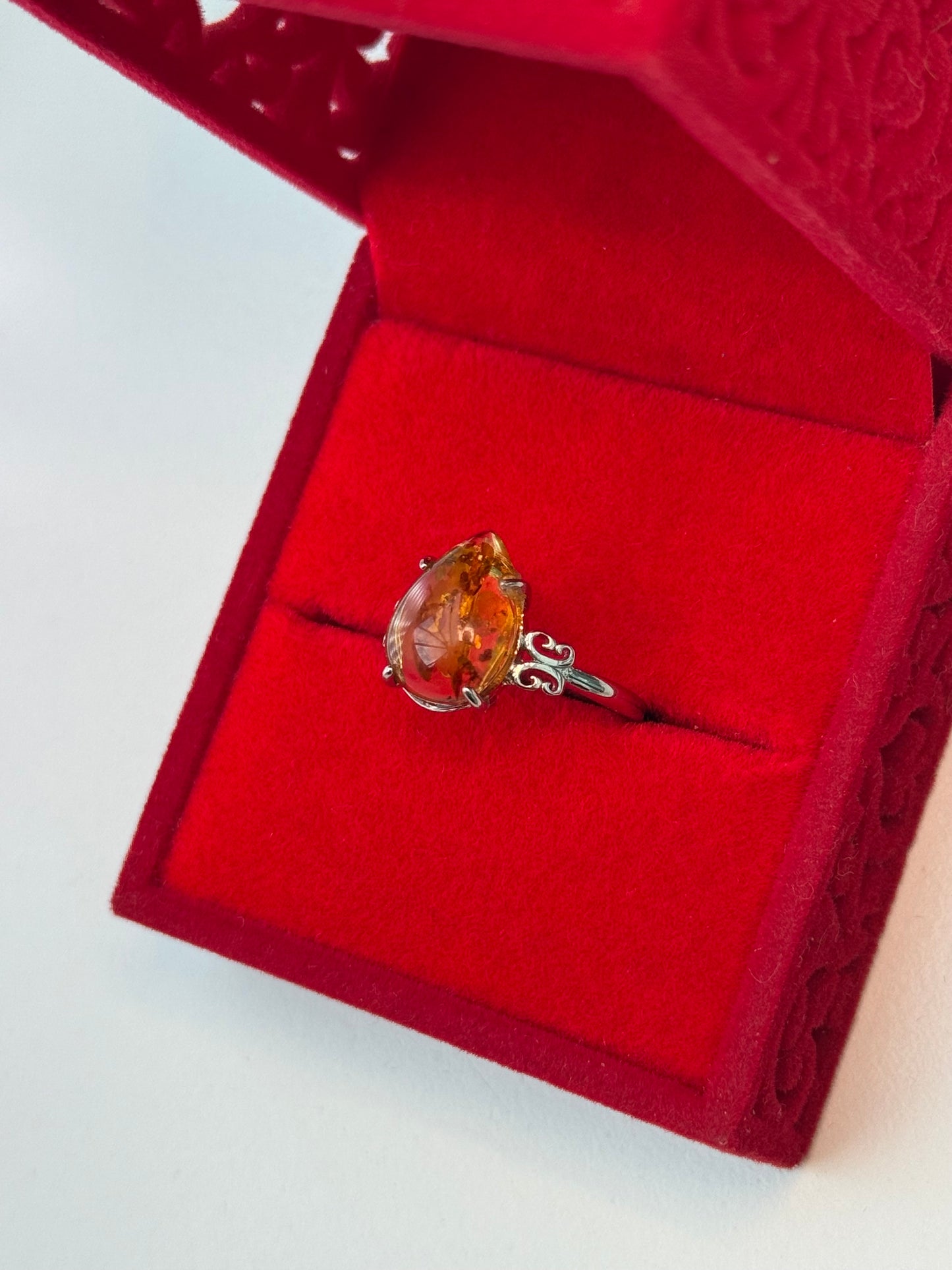 Amber Tear Ring ✨💍