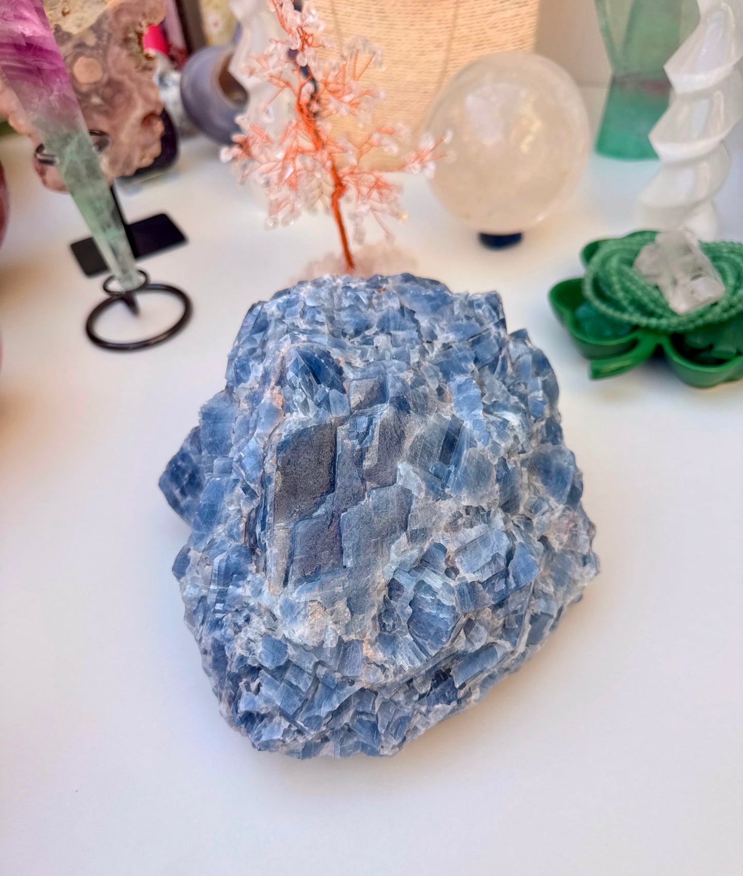 Blue Calcite Raw Natural Specimen