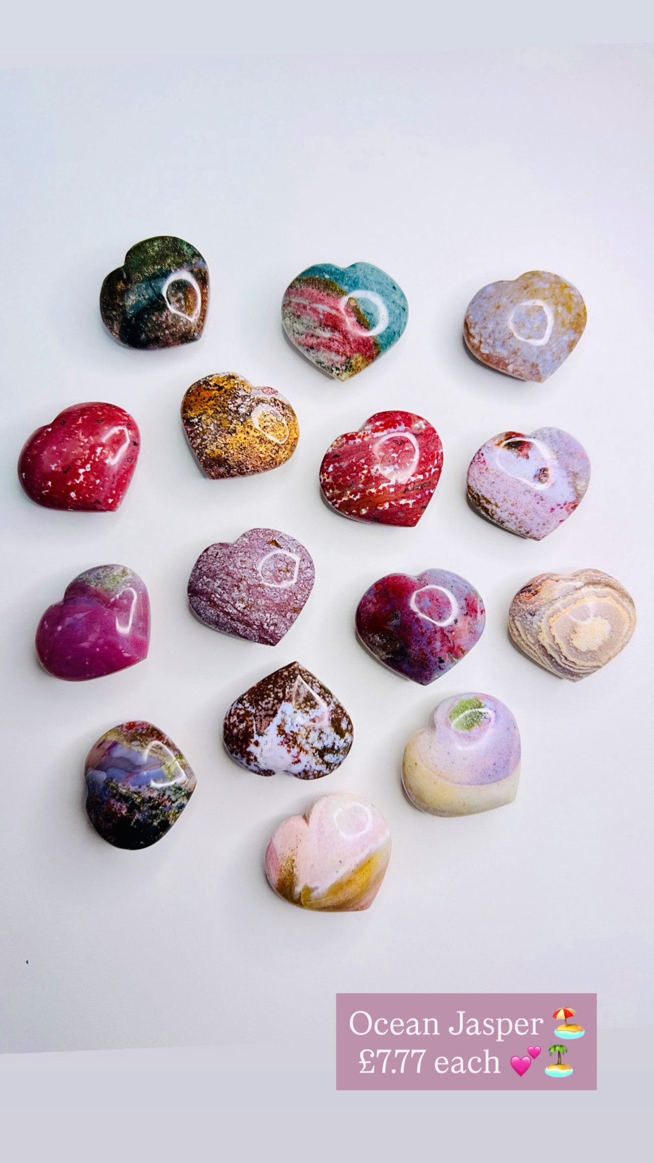 Ocean Jasper Love Hearts 🏝️🏖️🌊❤️