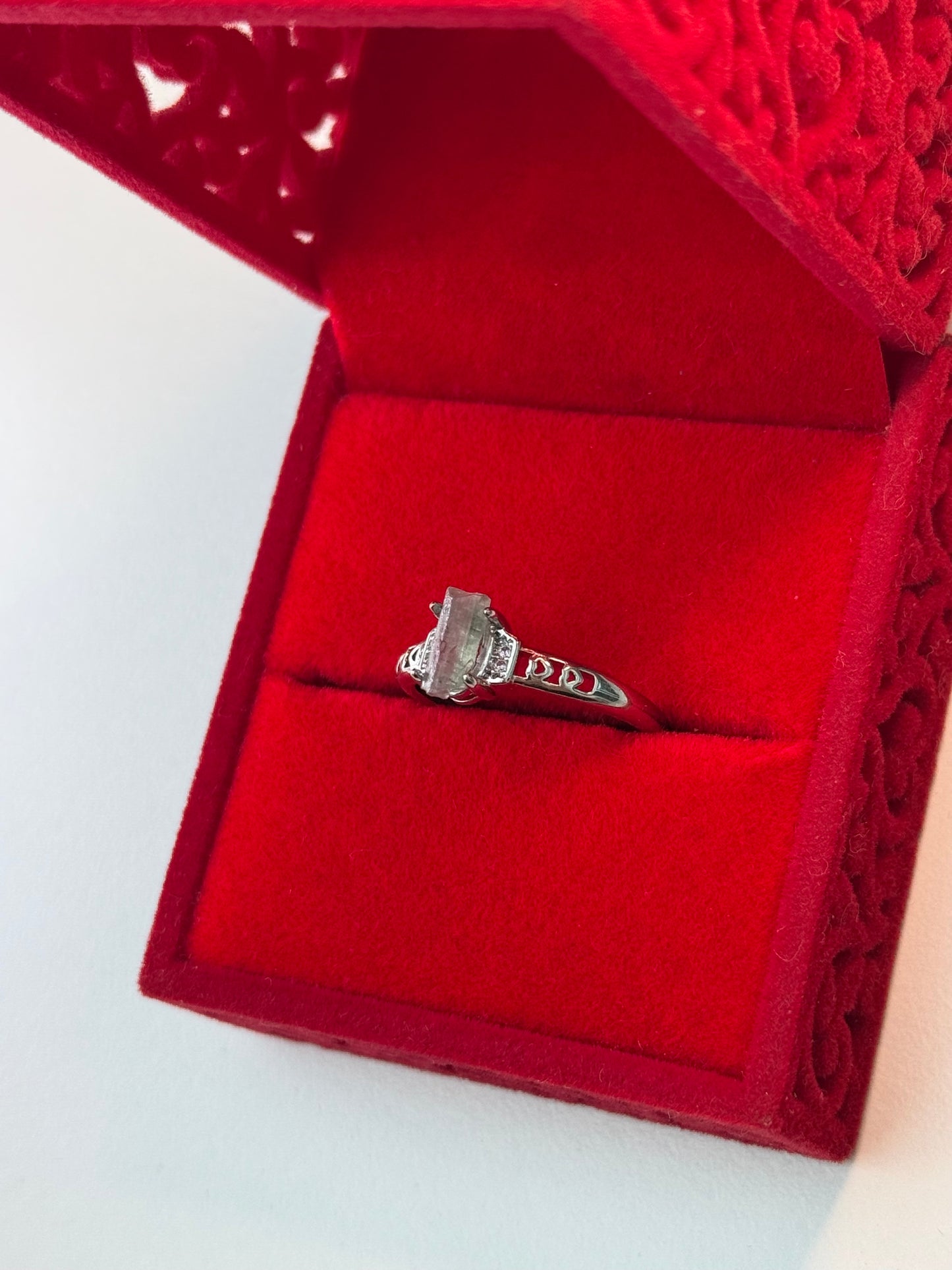 Raw Watermelon Tourmaline Ring ✨🍉