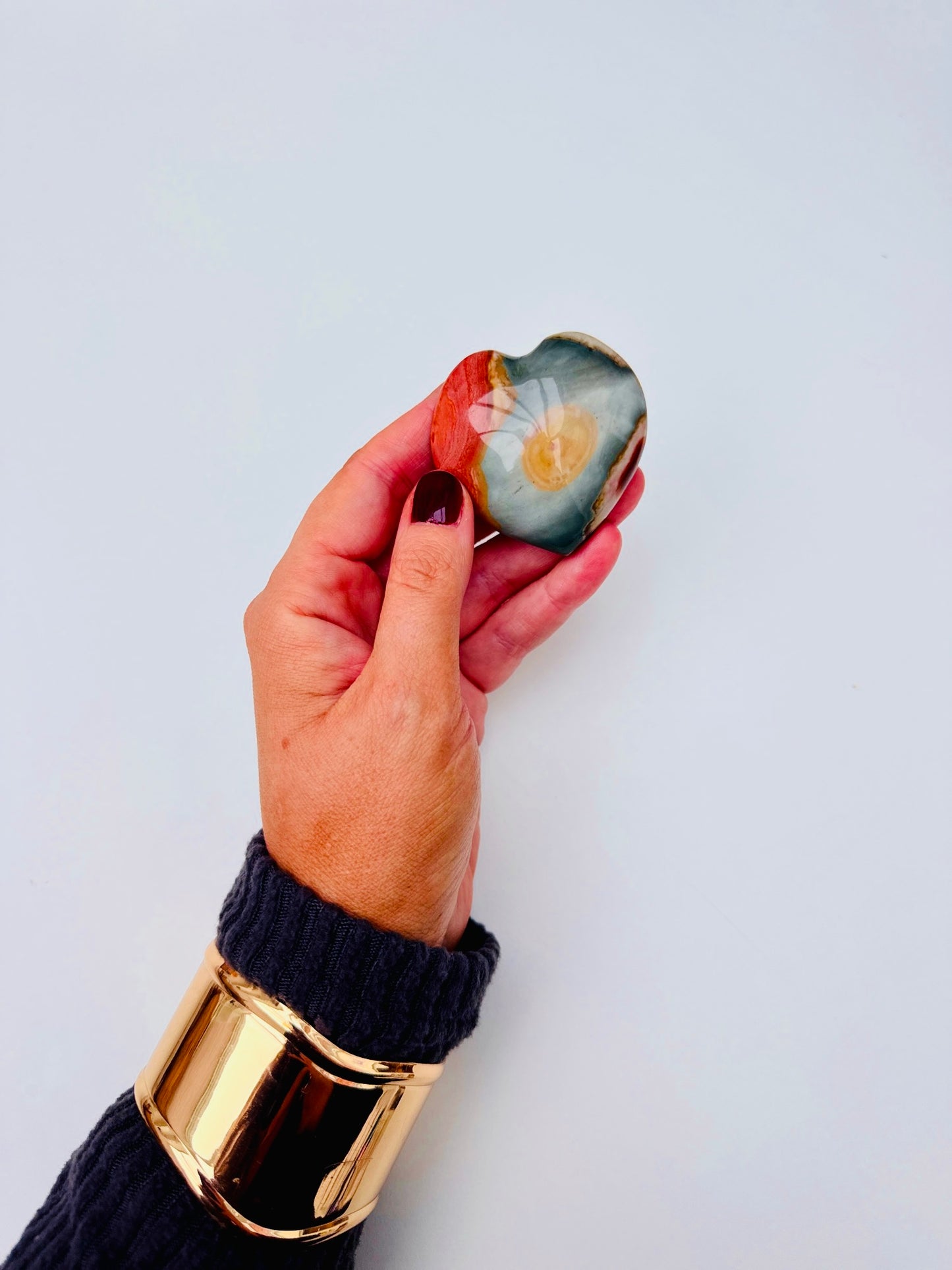 Polychrome Jasper Hearts 🥰