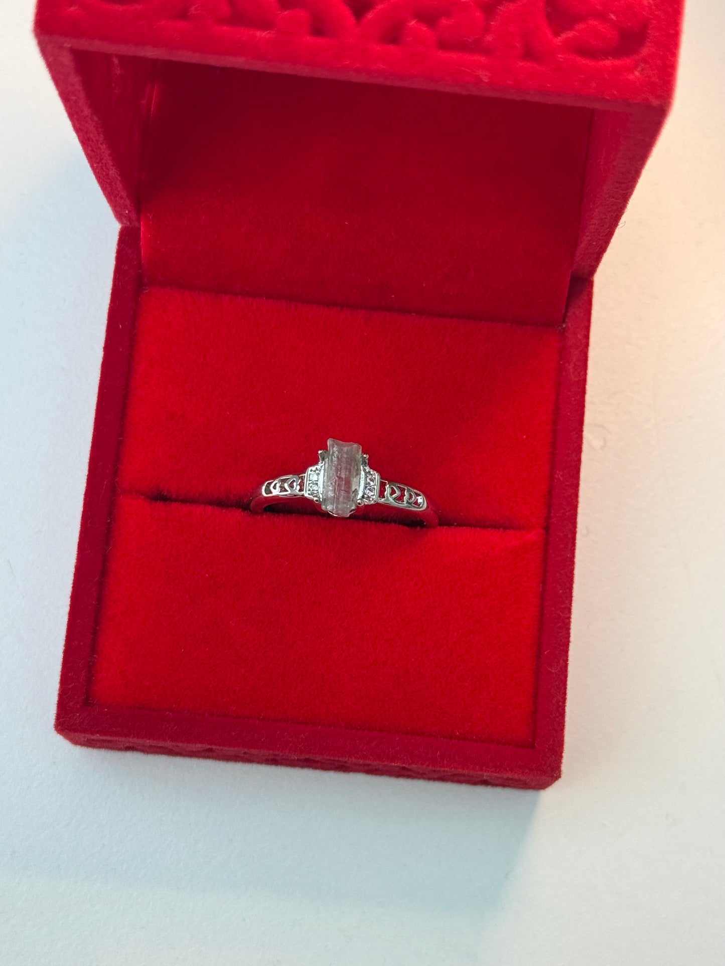 Raw Watermelon Tourmaline Ring ✨🍉