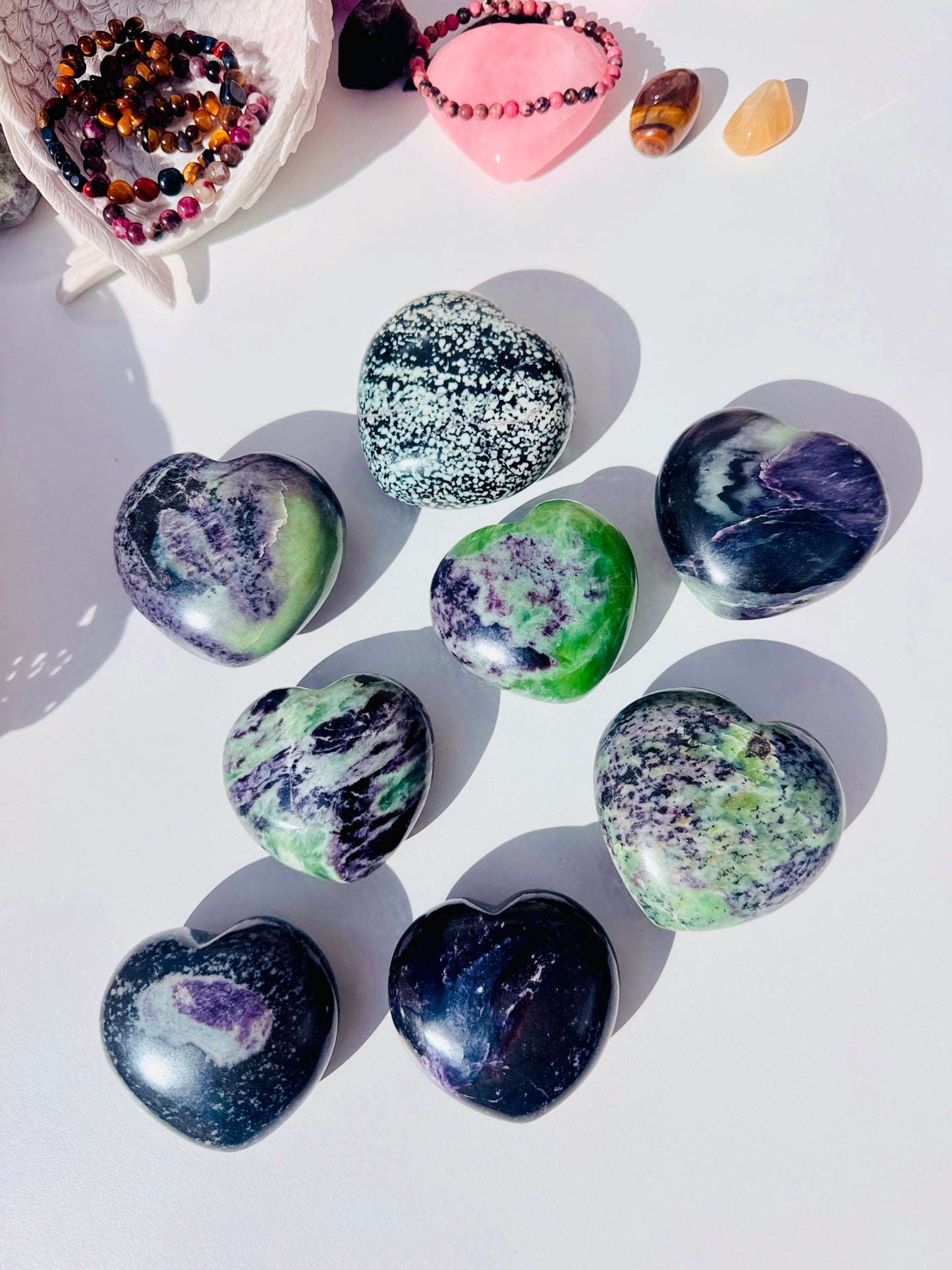 KAMMERERITE PUFF CRYSTAL HEARTS 💚💟🔮