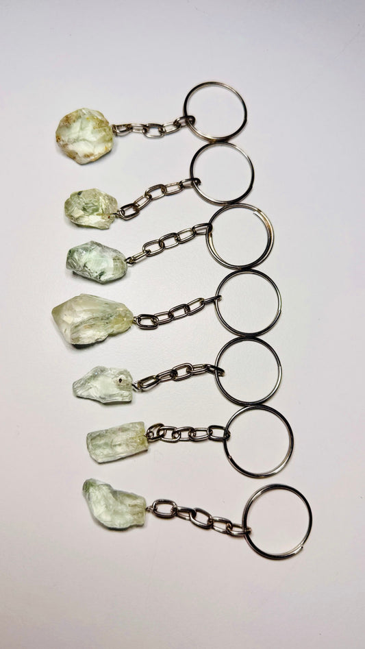 Prasiolite (Green Amethyst) Keyrings 🔑💚