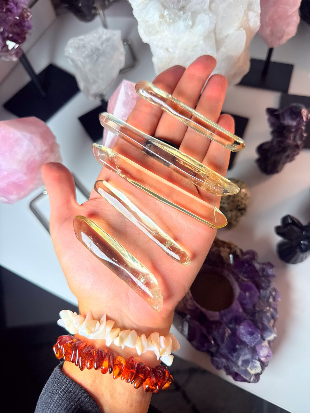 Natural Citrine Wands