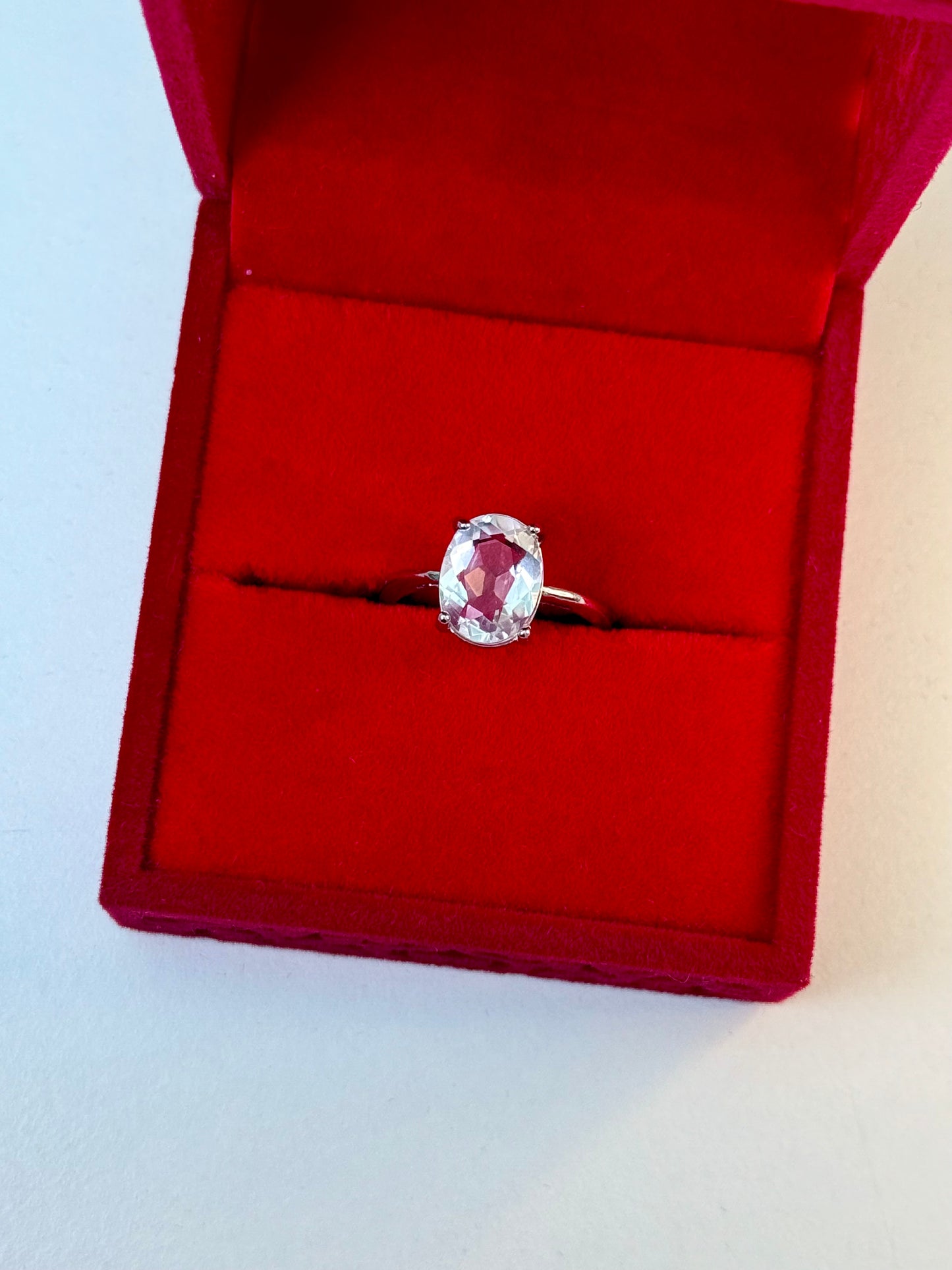 Quartz Faceted Crystal Ring 💍💎