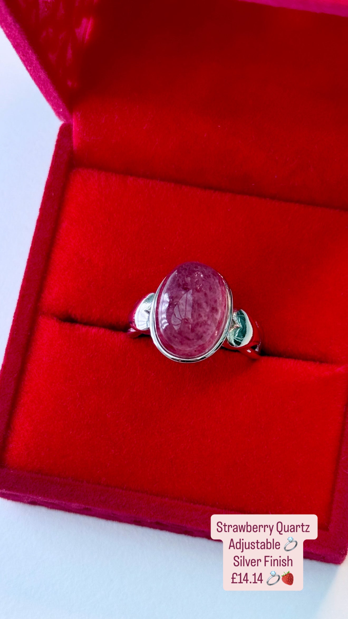 Strawberry Quartz Ring 💍🍓