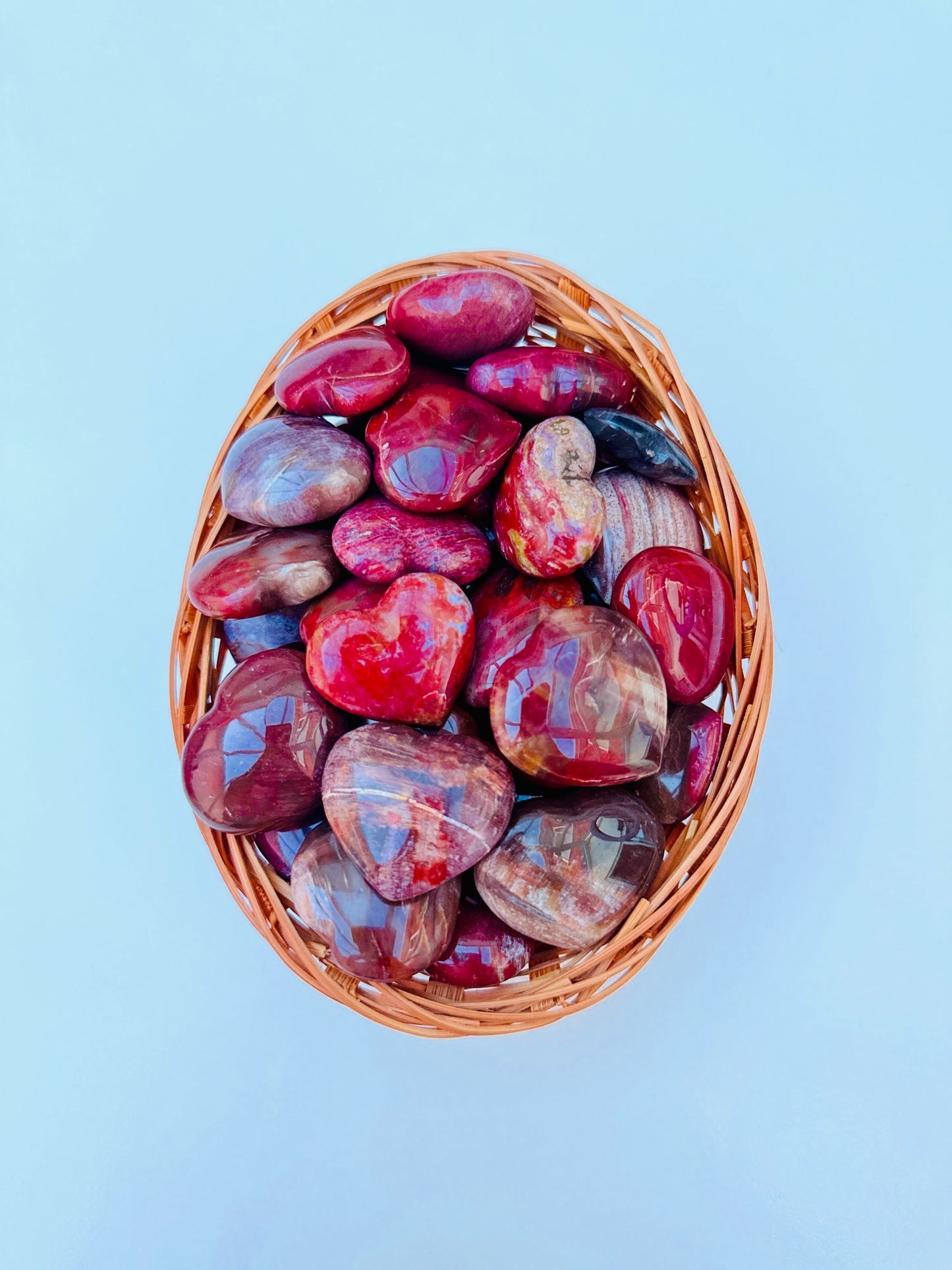 Petrified Wood Crystal Hearts 🤎🪵
