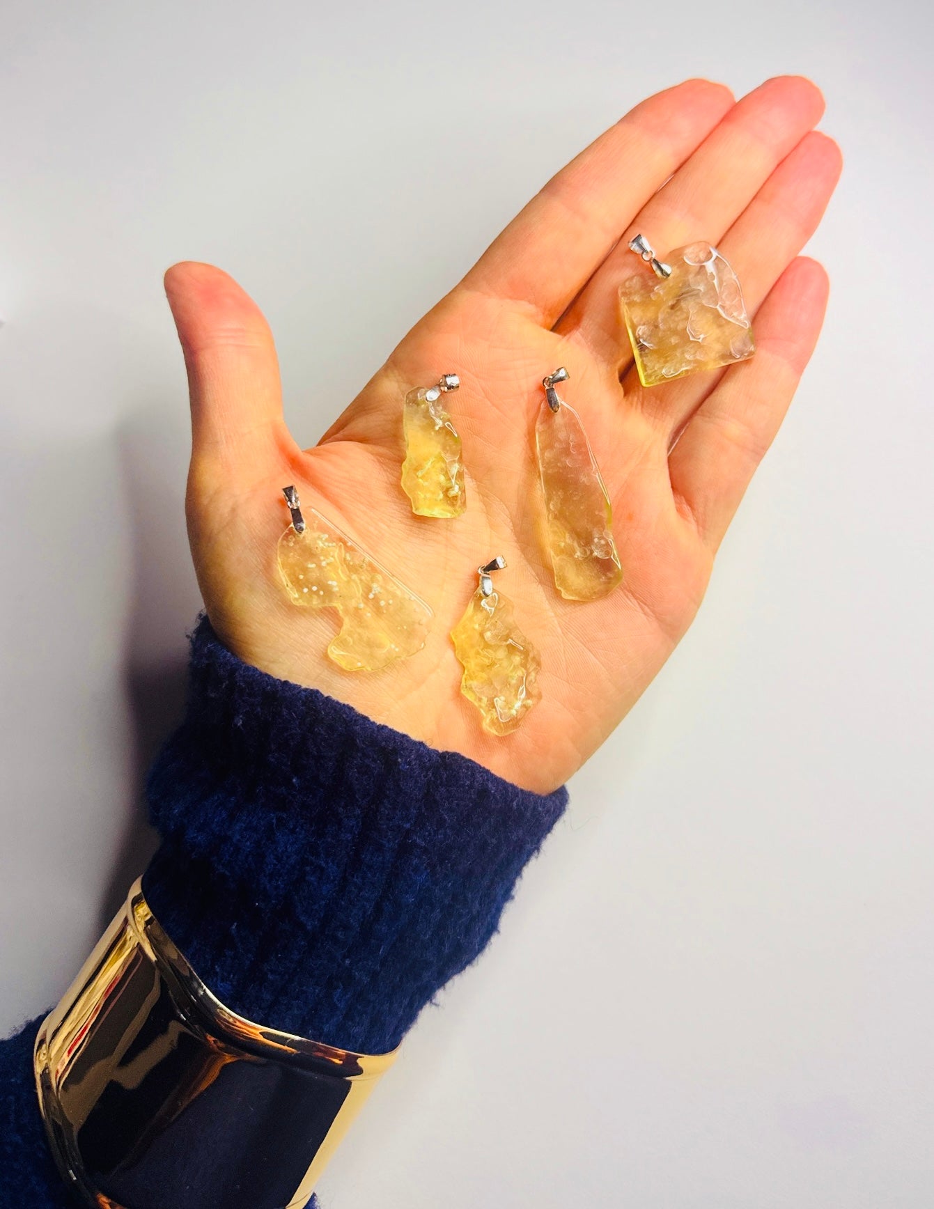 Libyan Desert Glass 925 Silver Pendant