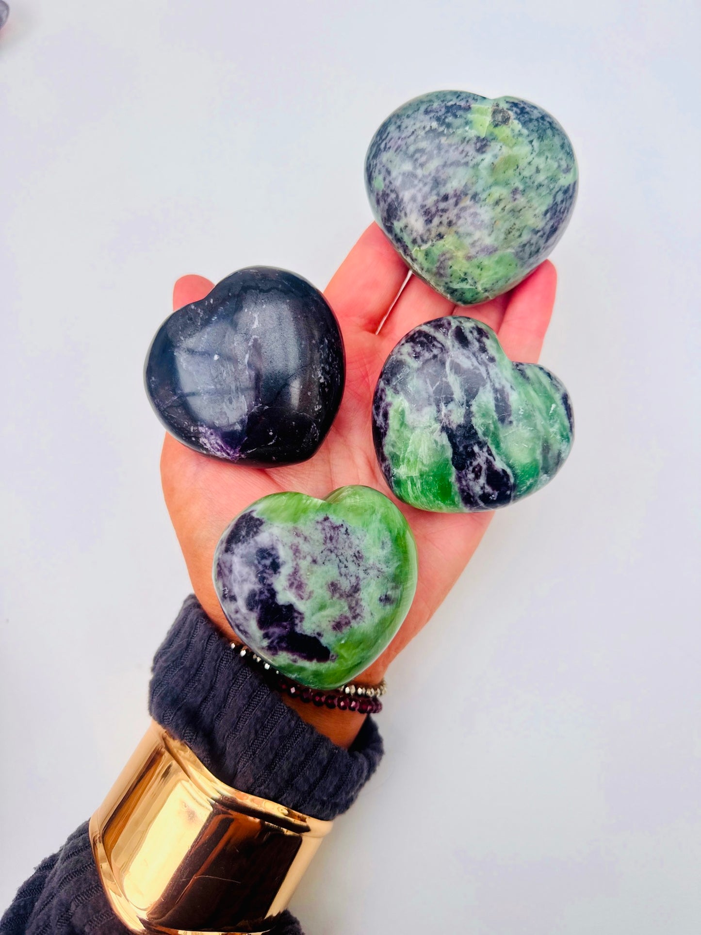 KAMMERERITE PUFF CRYSTAL HEARTS 💚💟🔮