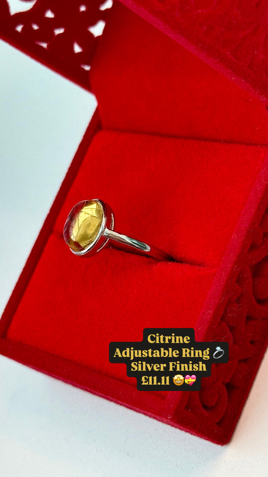 Citrine Oval Ring 💛💍