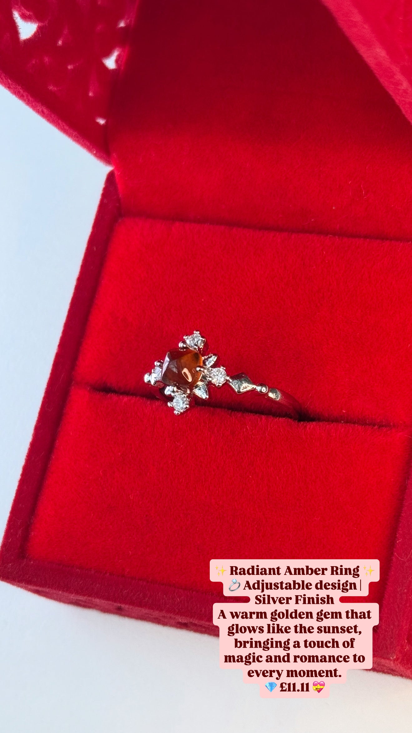 Radiant Amber Ring ✨💍