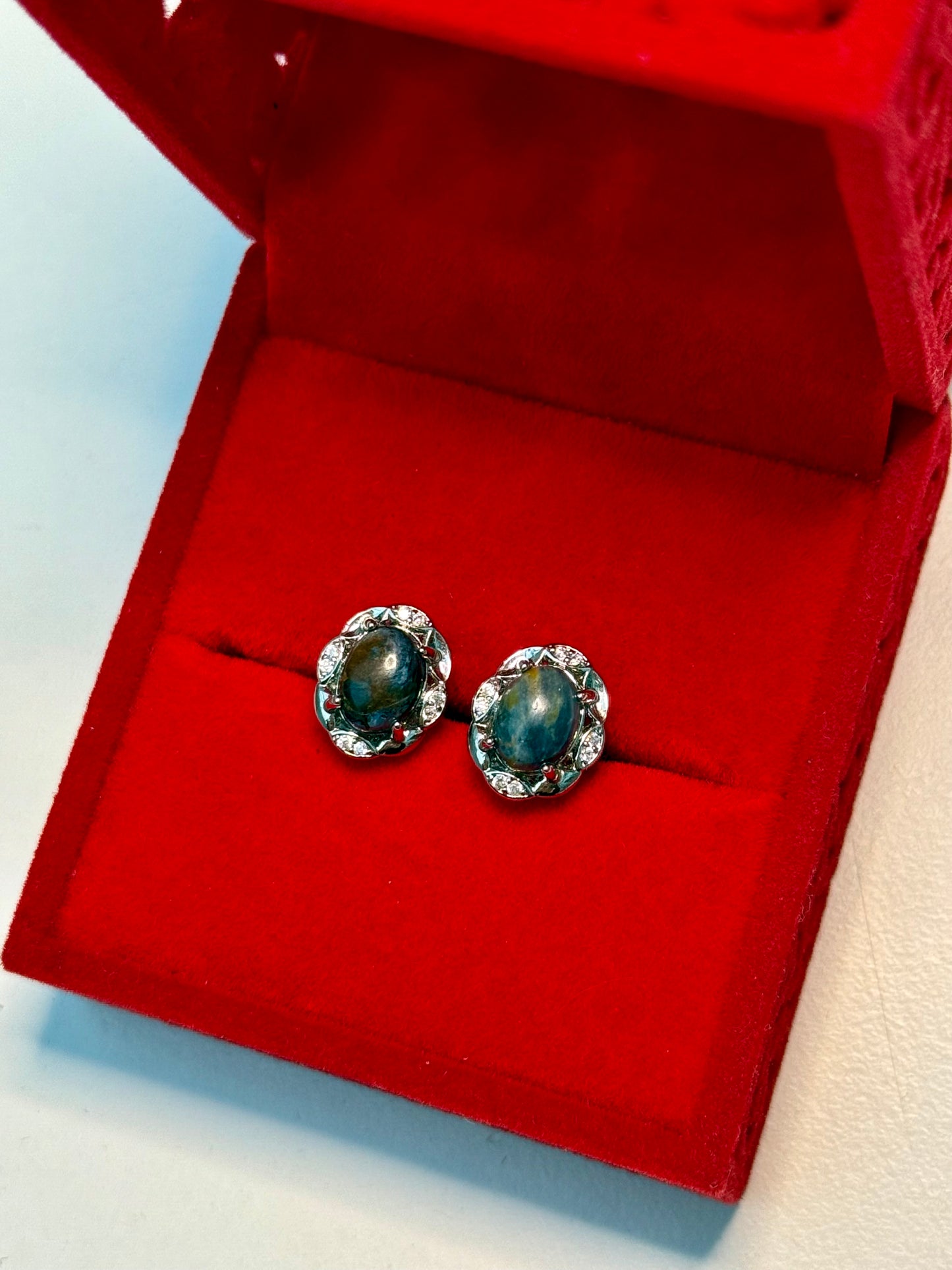 Pietersite Crystal Studs ~ Silver 925 💙