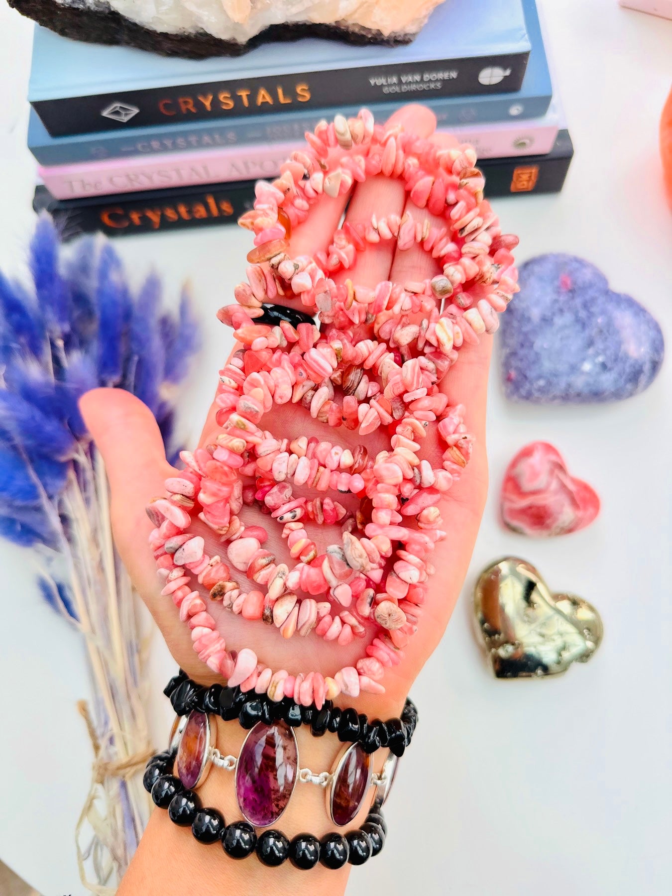 Rhodochrosite Crystal Bracelets 💕🎀