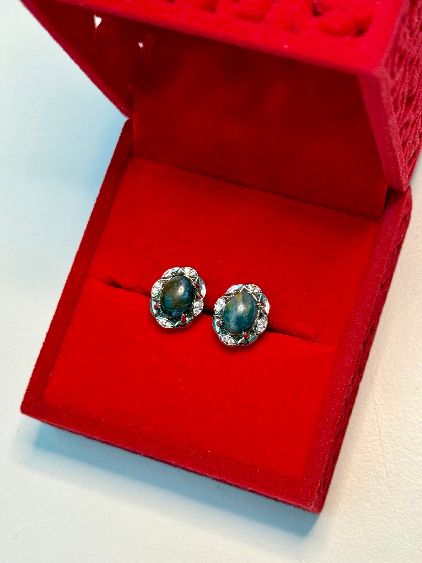 Pietersite Crystal Studs ~ Silver 925 💙