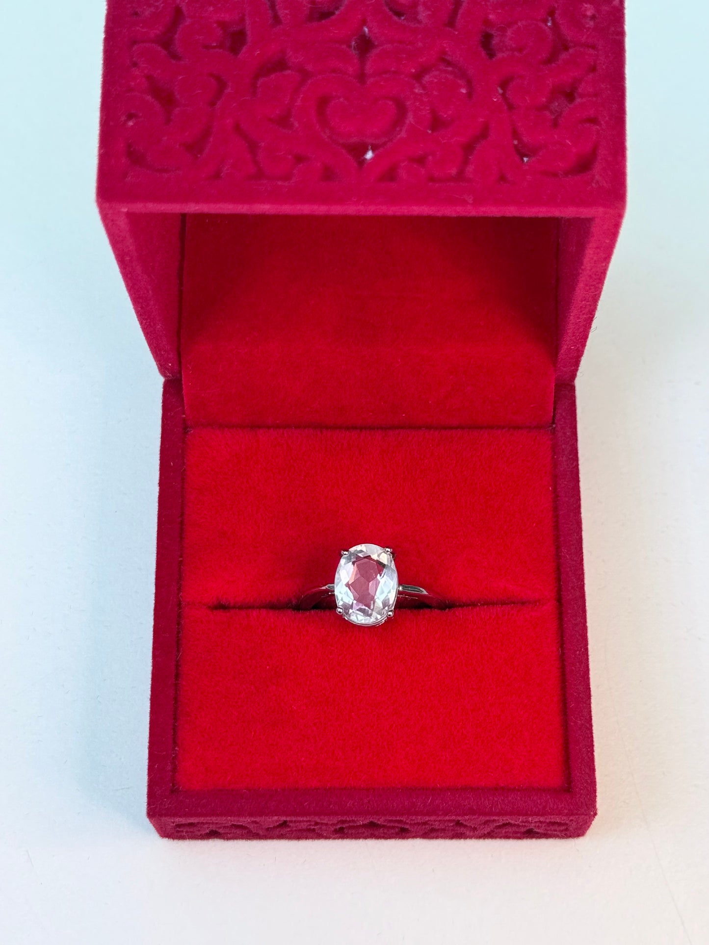 Quartz Faceted Crystal Ring 💍💎