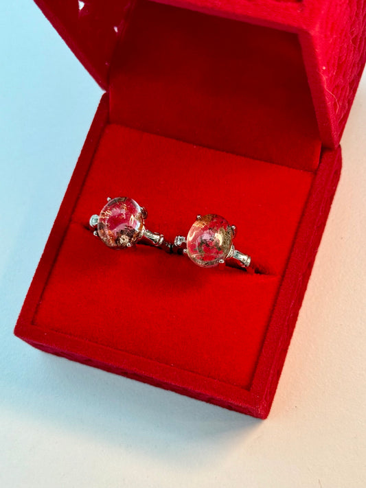 Garden Quartz Ring ~ Adjustable ~ Silver Finish 💍🪴👩🏻‍🌾